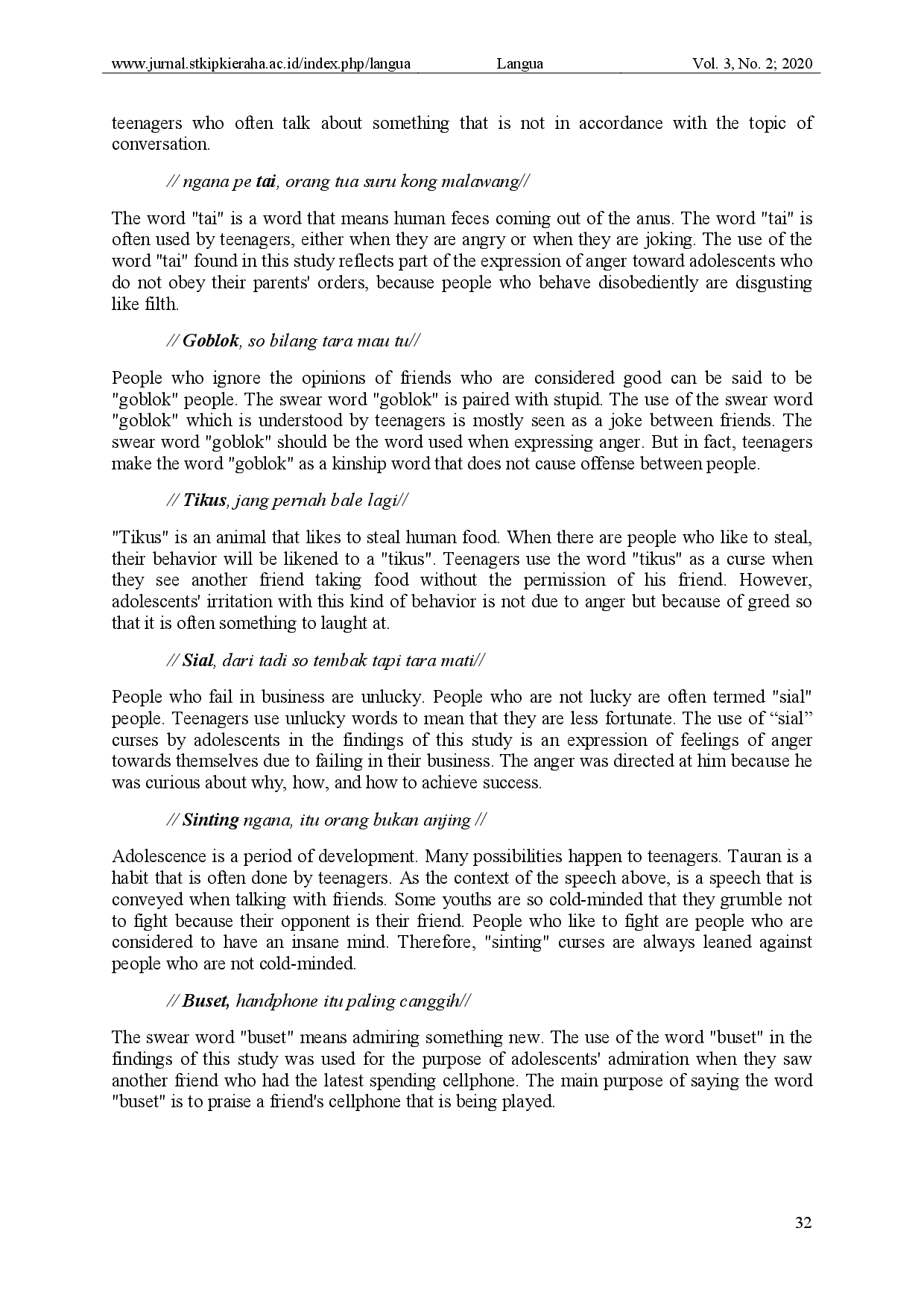 juris Vulgar Expressions among Youth in Duma Village A Sociolinguistic Perspective