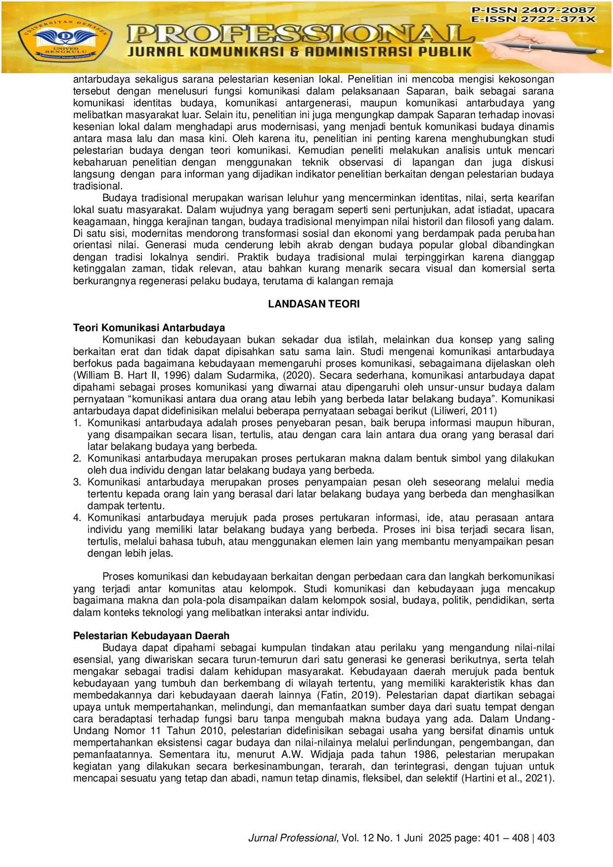 JURIS Pelestarian Kesenian Melalui Tradisi Saparan