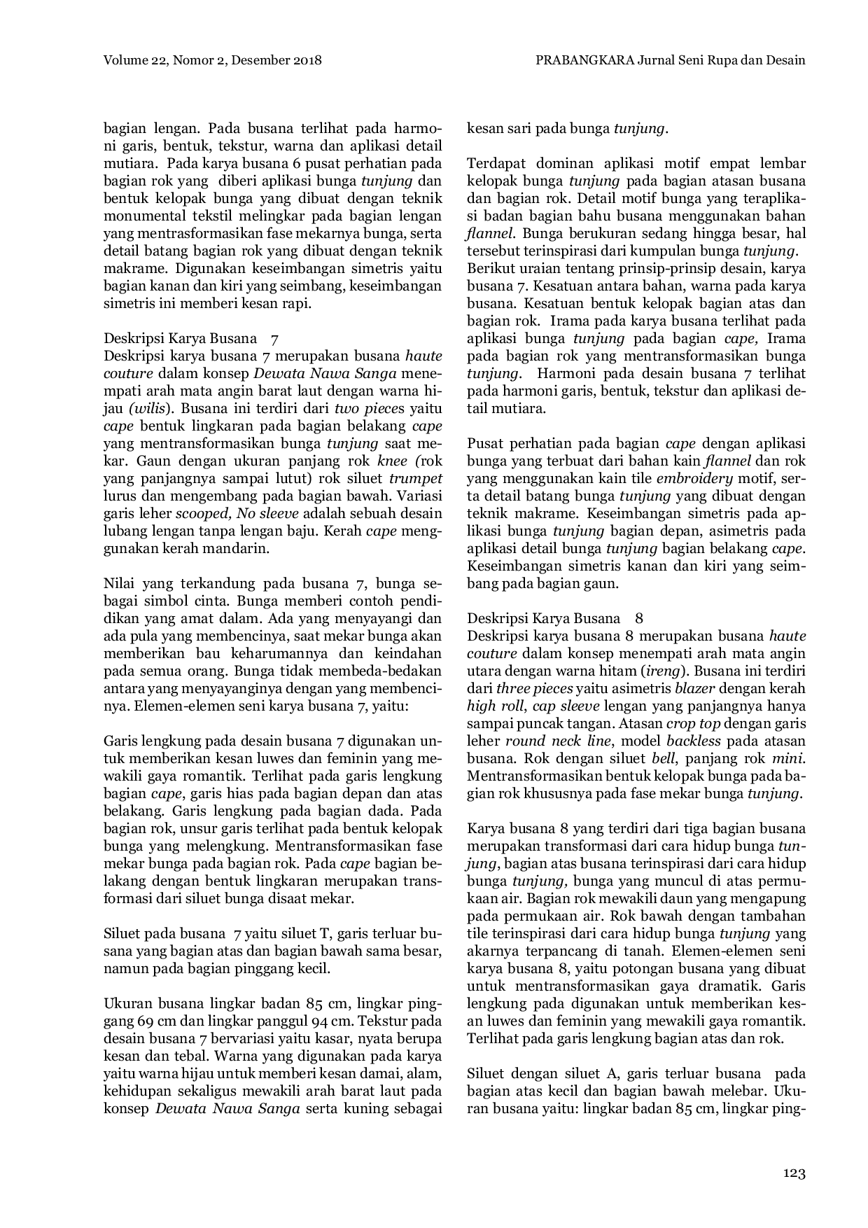 JURIS Transformasi Bunga Tunjung Dalam Busana Wanita Romantik Dramatik