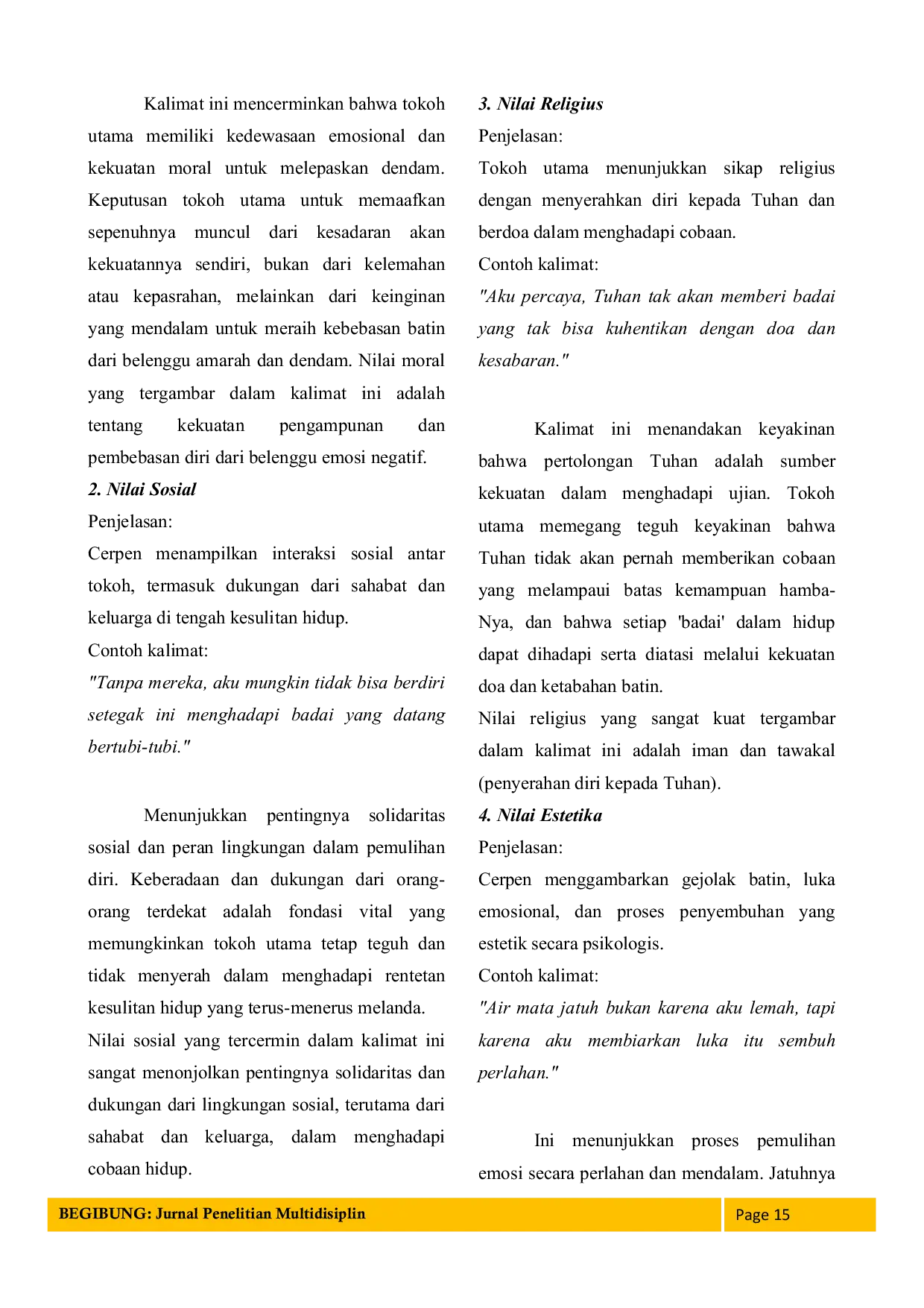 JURIS Analisis Cerpen Badai Yang Reda Karya Fauzia Andini Menggunakan Pendekatan Pragmatik