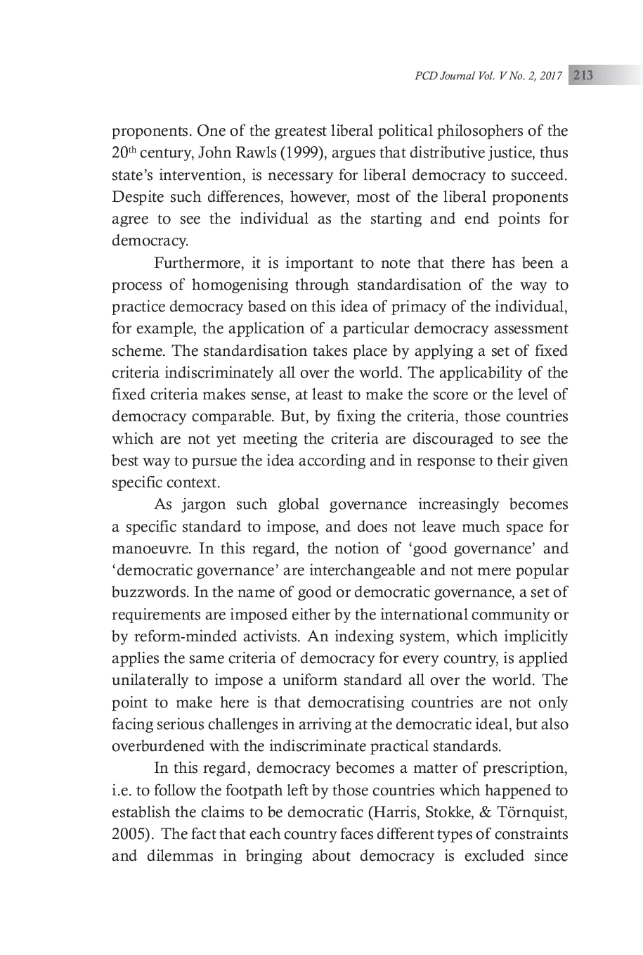 JURIS Contextually Grounded Democracy Broadening Pathways for Democratisation