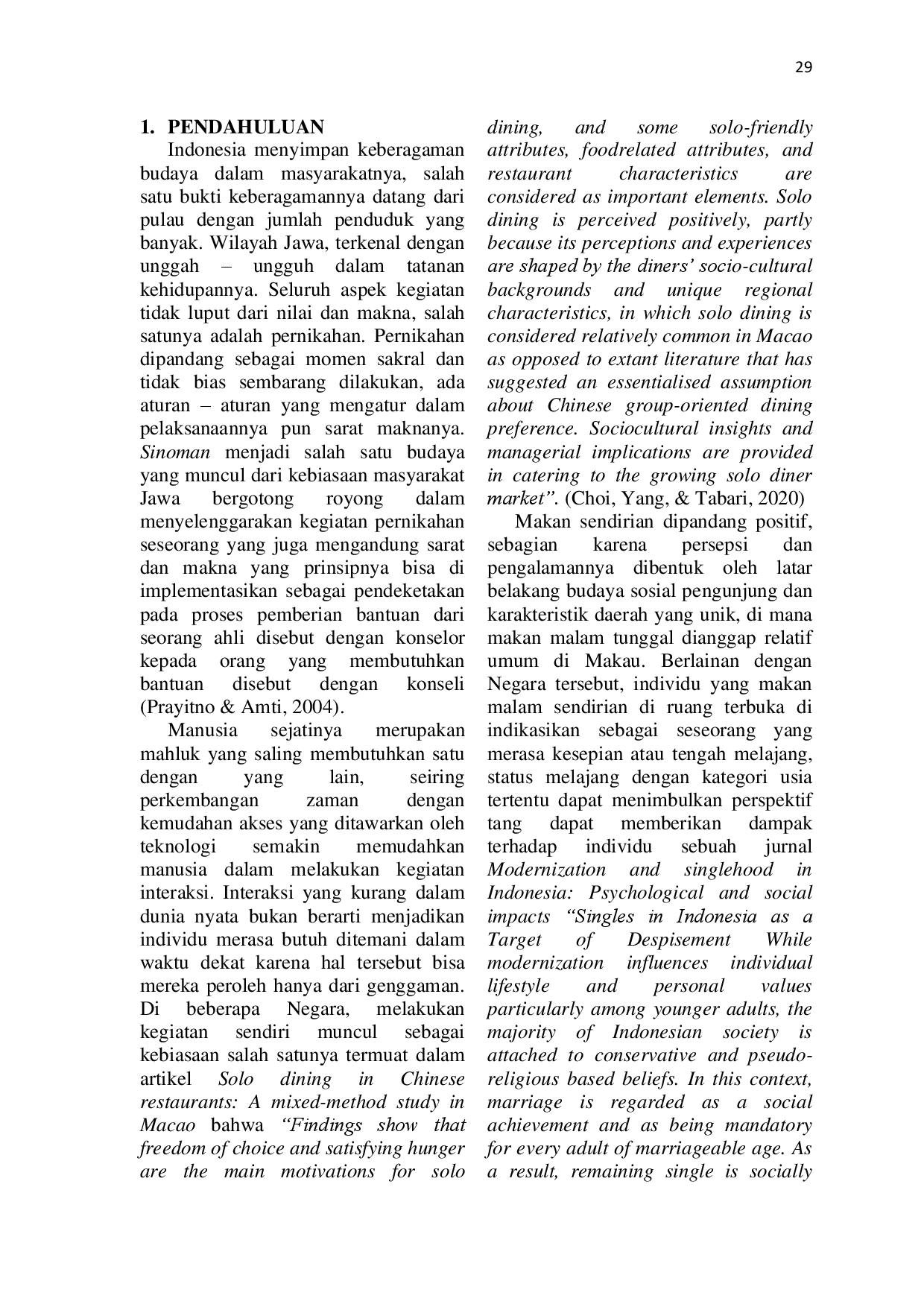 juris Konseling Pernikahan Berbasis Budaya Sinoman Jawa