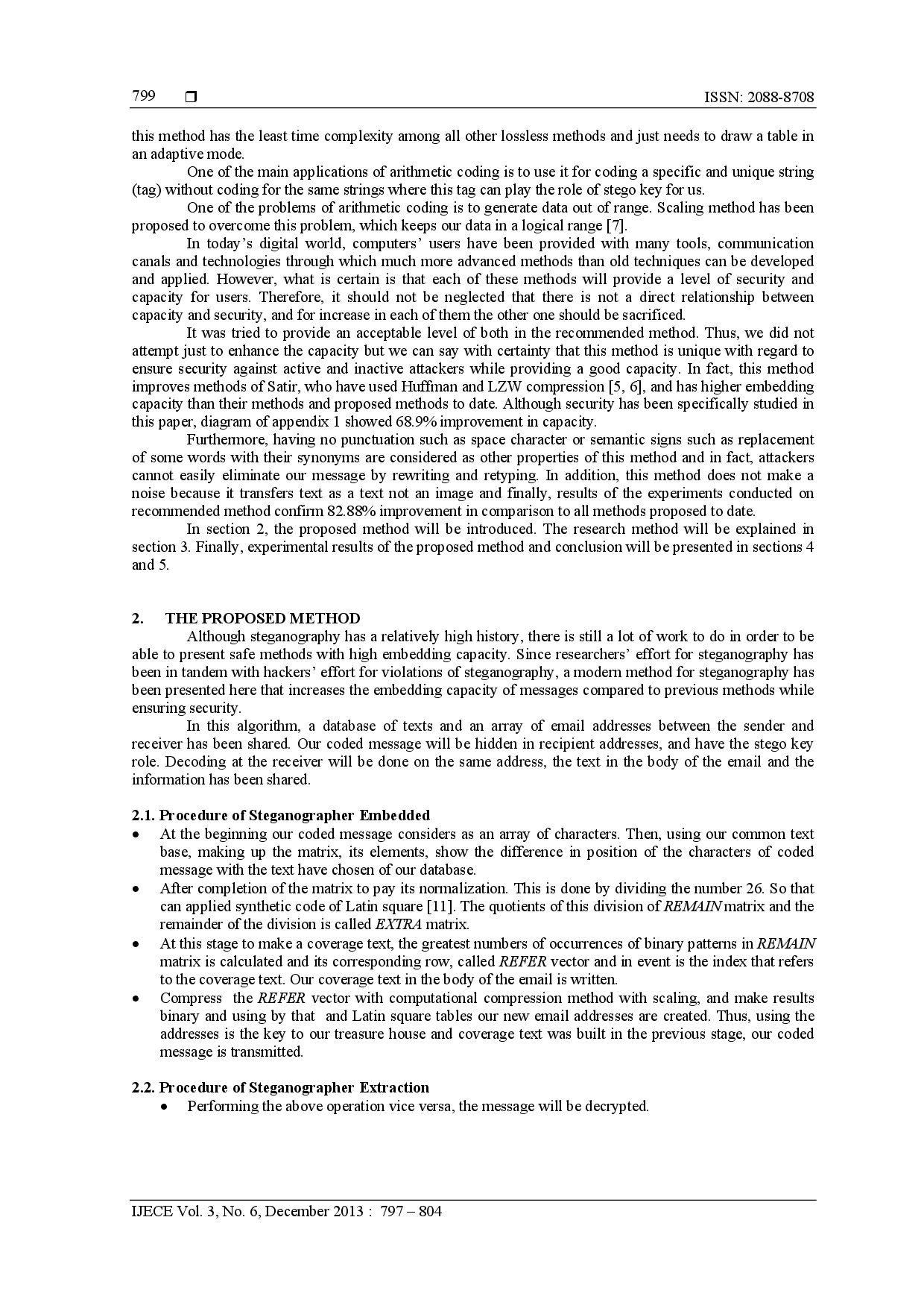 juris The Security of Arithmetic Compression Based Text Steganography Method