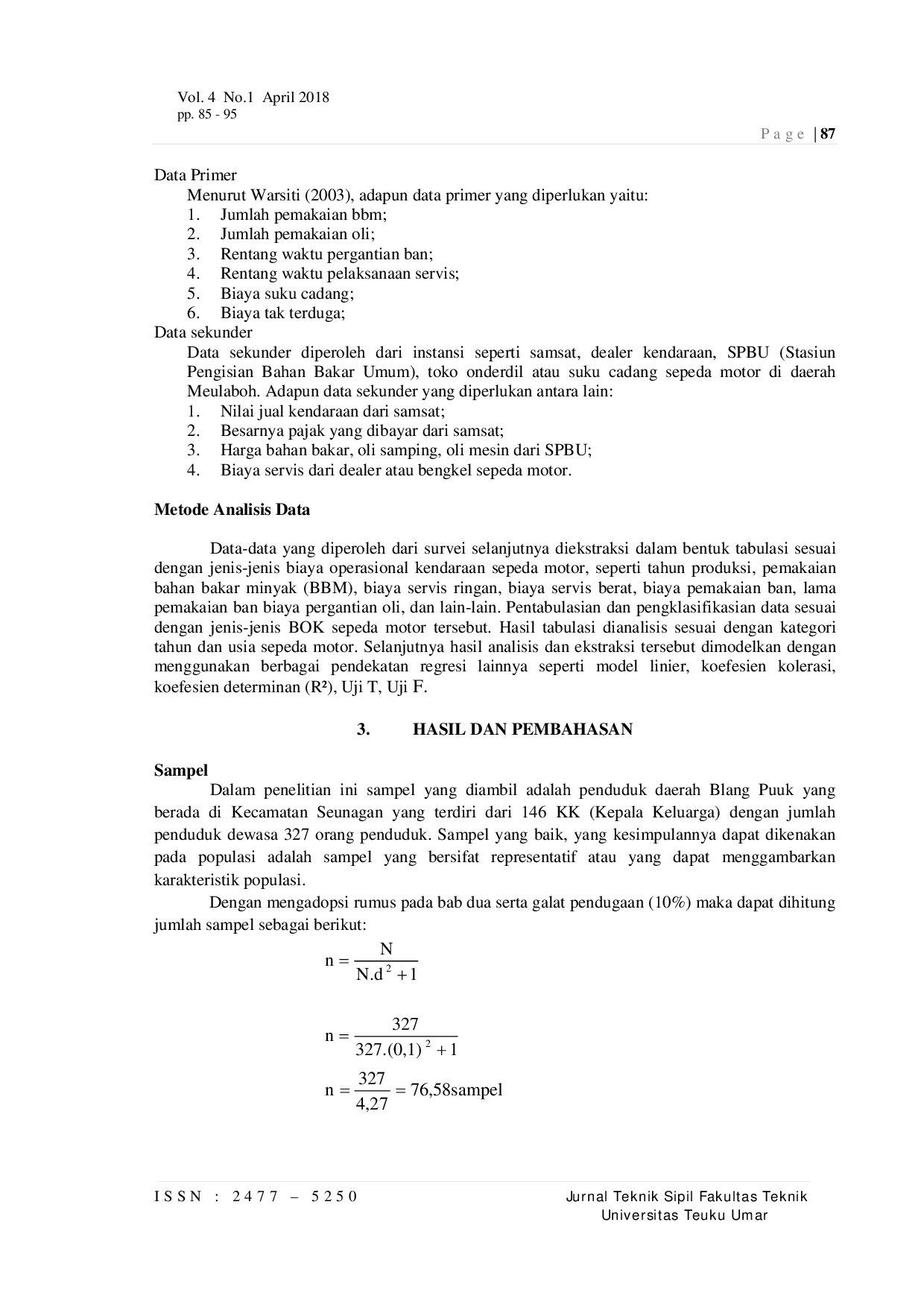 JURIS Biaya Operasional Sepeda Motor Matic Dan Manual