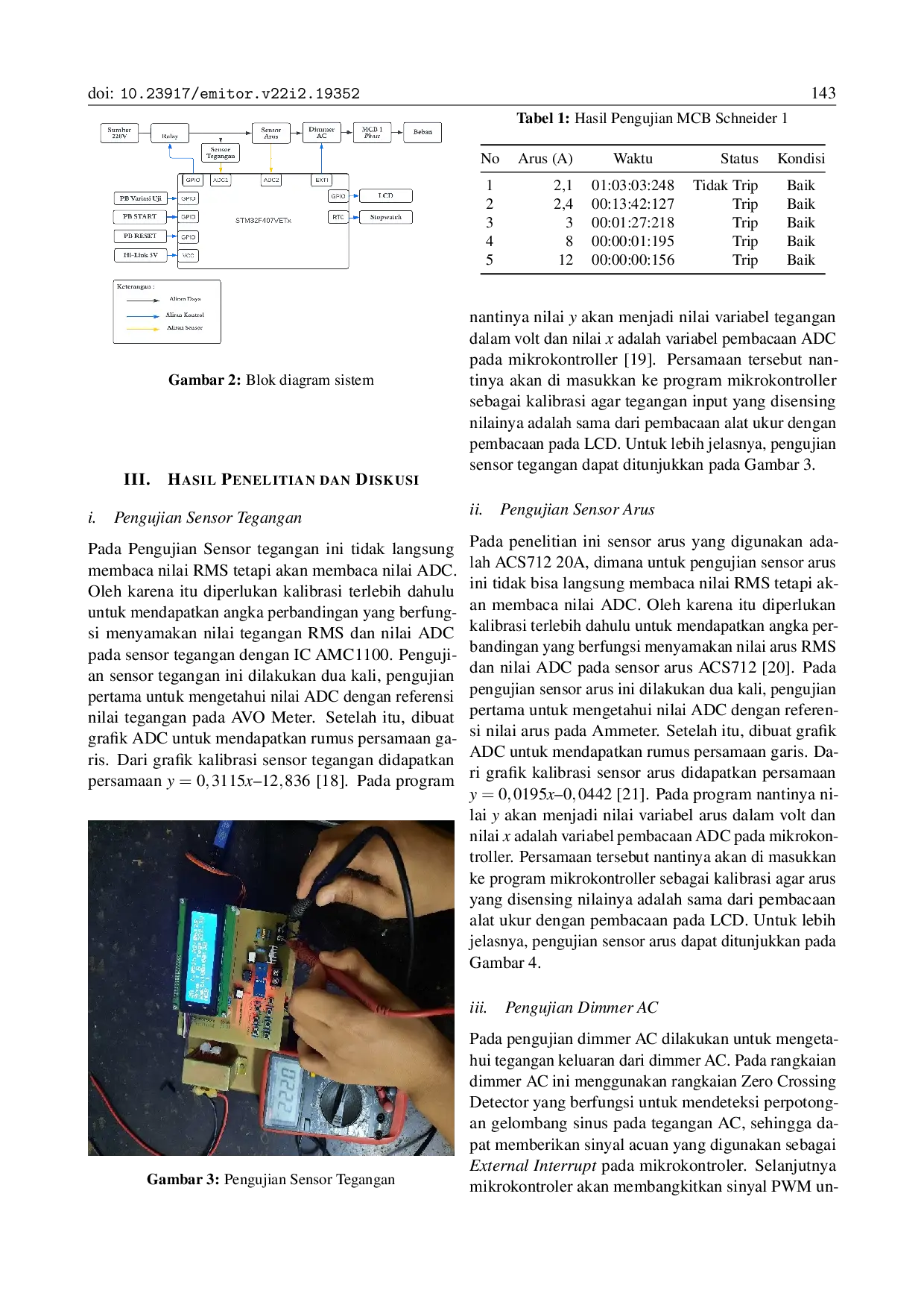 JURIS Alat Uji MCB 1 Fasa Instalasi Milik Pelanggan IML