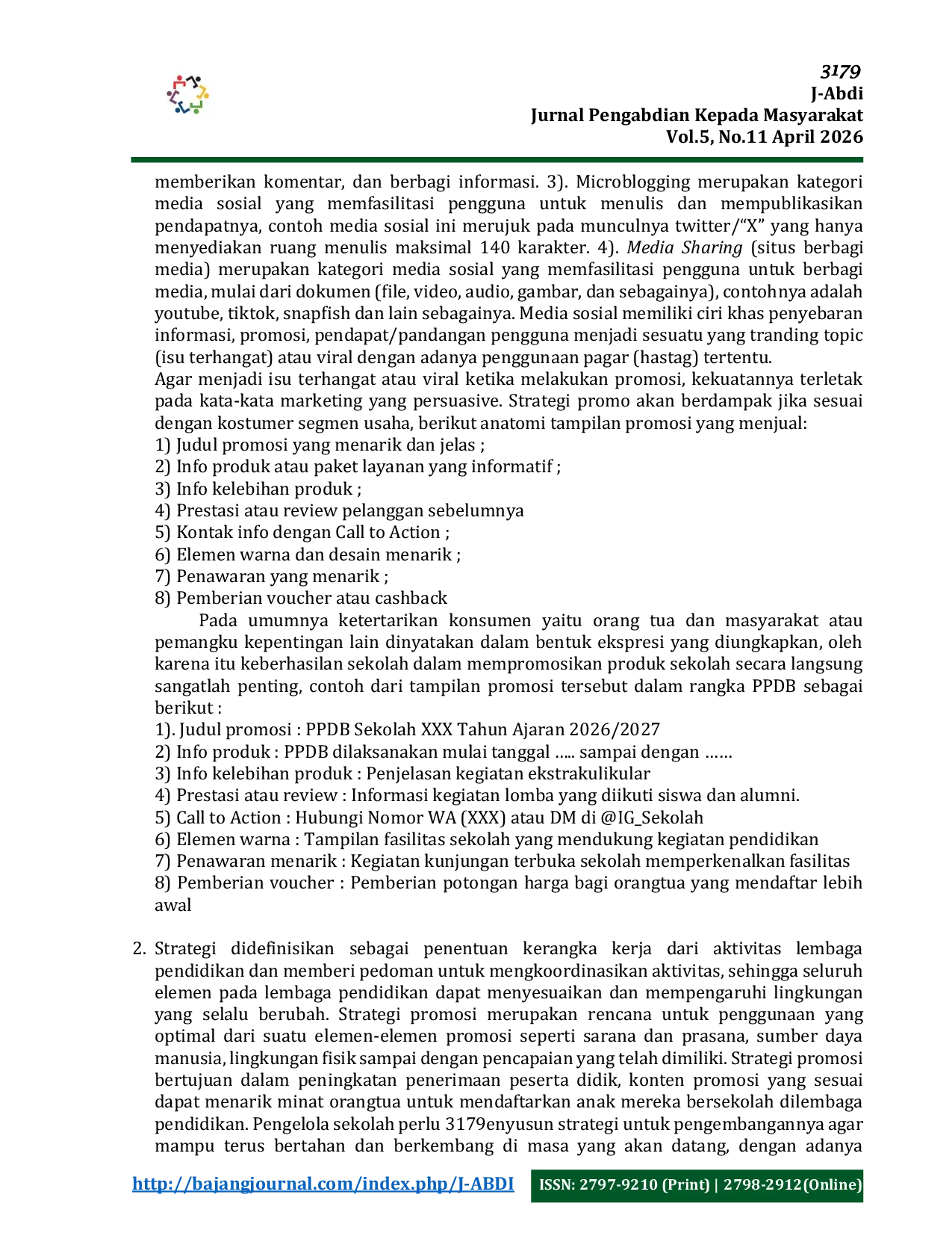 JURIS Strategi Digital Marketing Pada Ppdb Sekolah Menggunakan Pendekatan Konten Kreator