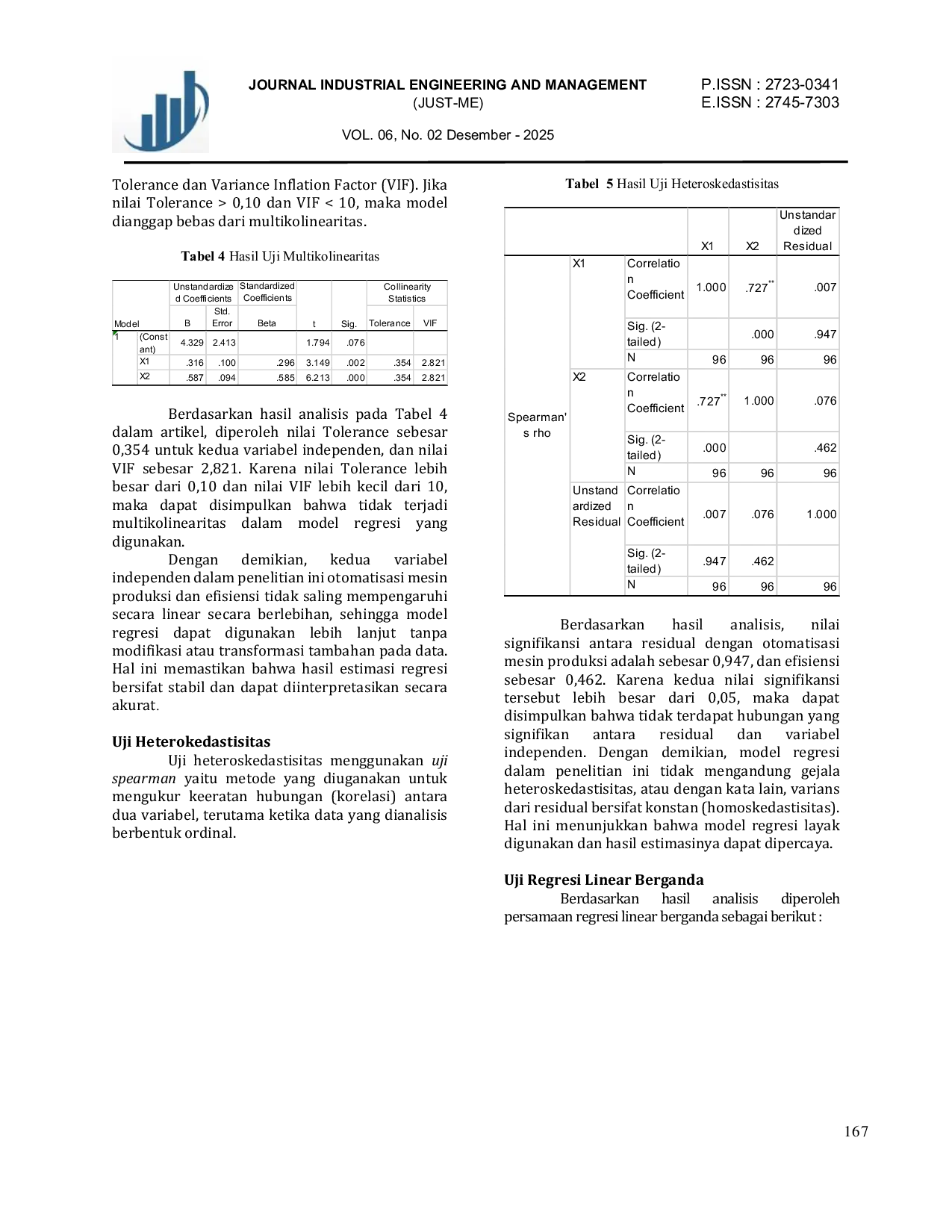 JURIS Pengaruh Otomatisasi Mesin Produksi Dan Efisiensi Terhadap Produktivitas Kerja Karyawan Di Pt Clama Indonesia