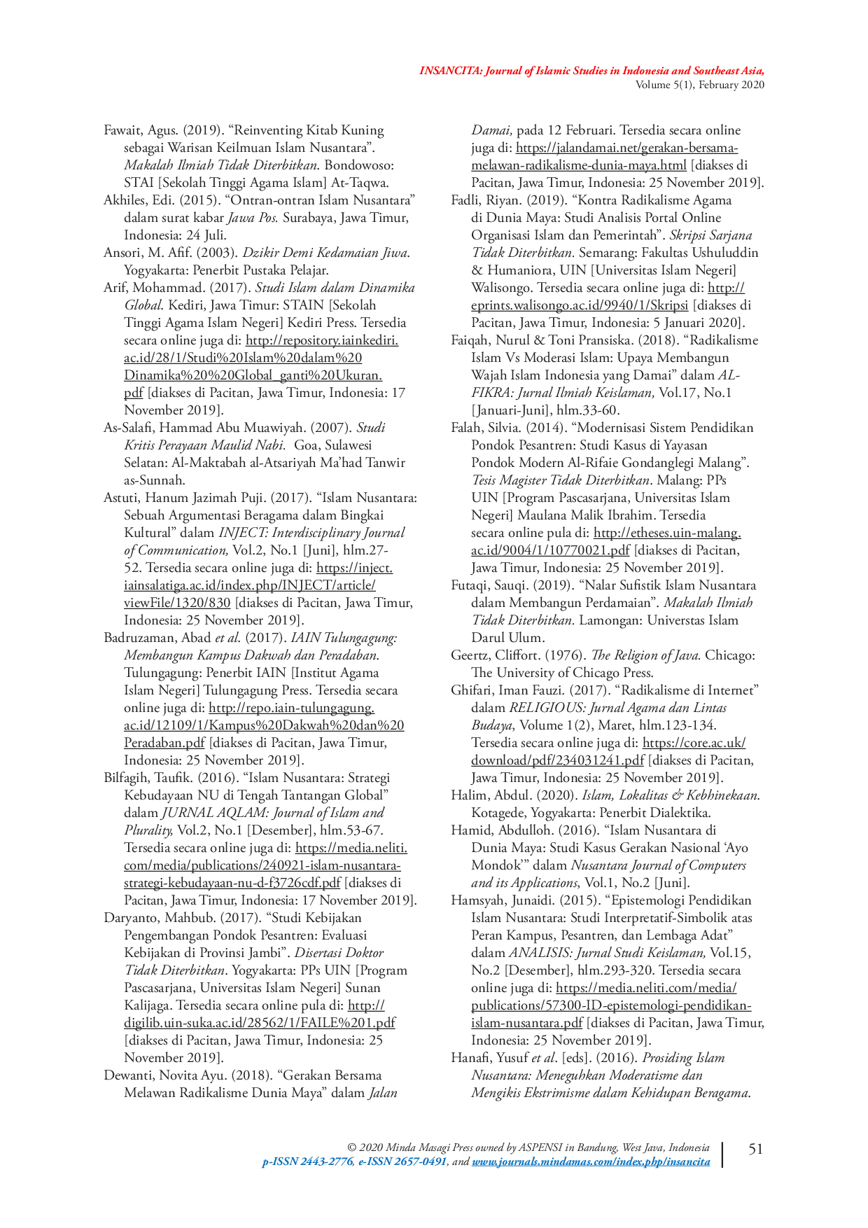 JURIS Revitalisasi Islam Nusantara di Era Digital Antara Harapan dan Kenyataan