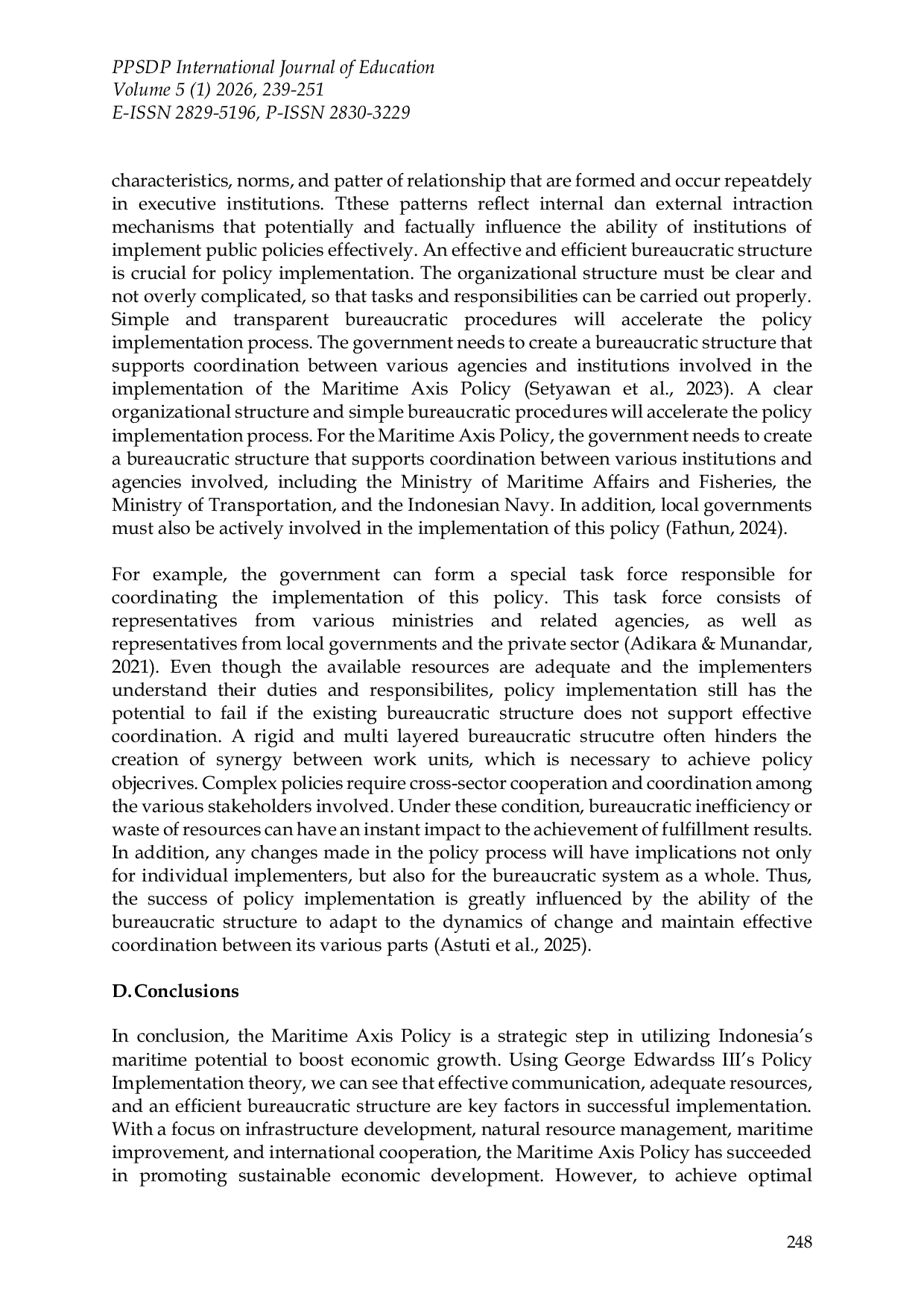 JURIS Navigating Economic Growth An Analysis of Indonesia s Maritime Axis Policy Implementation
