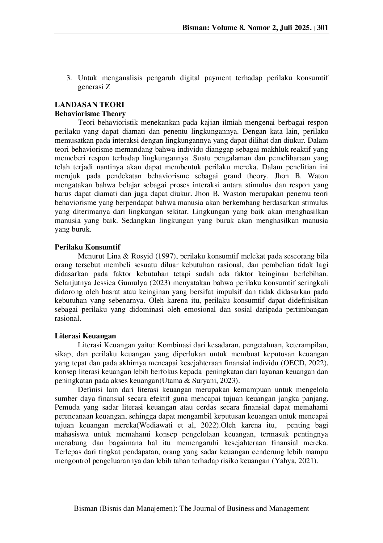 JURIS Pengaruh Literasi Keuangan Gaya Hidup Dan Digital Payment Terhadap Perilaku Konsumtif Generasi Z