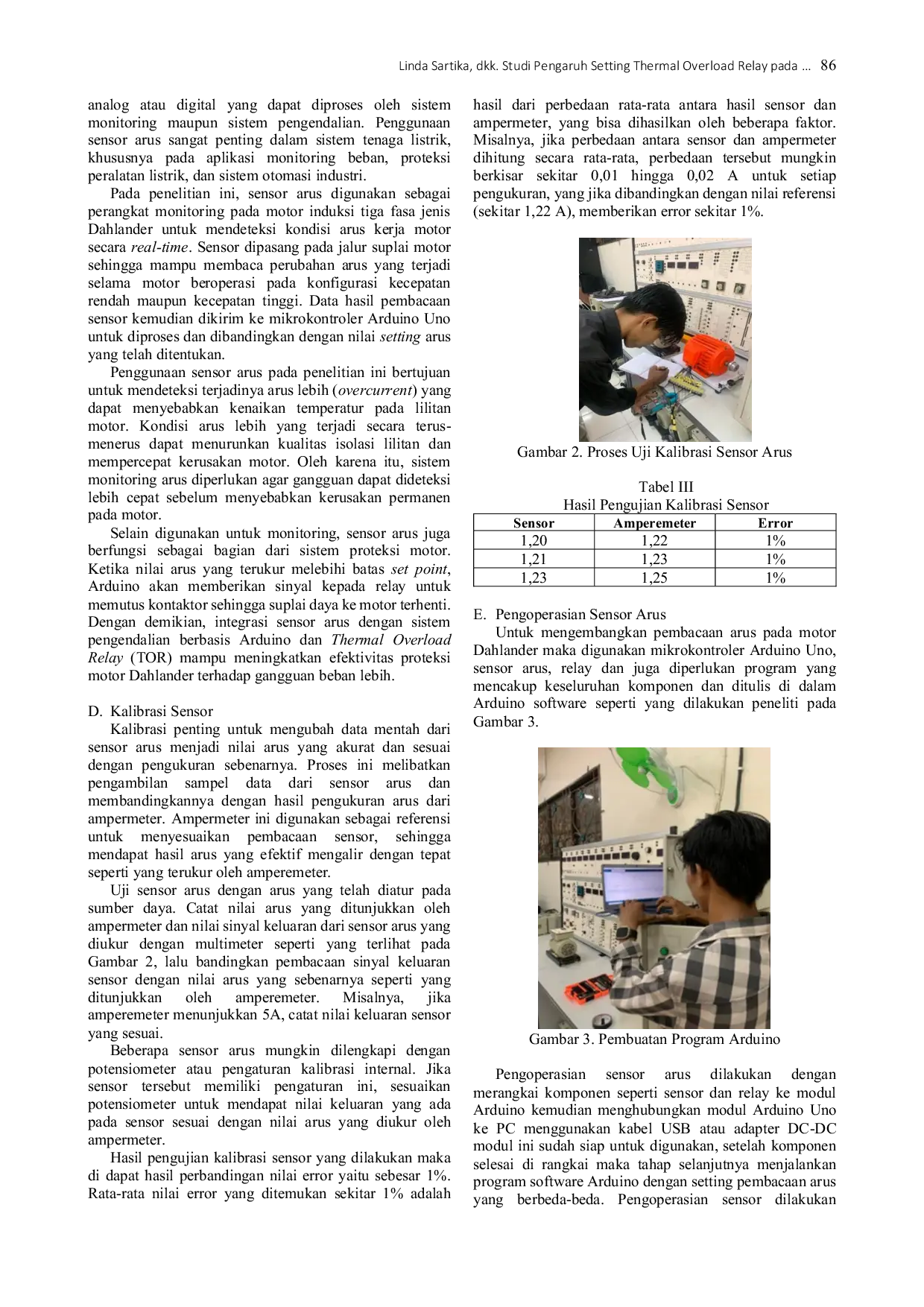 JURIS Studi Pengaruh Setting Thermal Overload Relay pada Motor Induksi 3 Fasa Jenis Dahlander