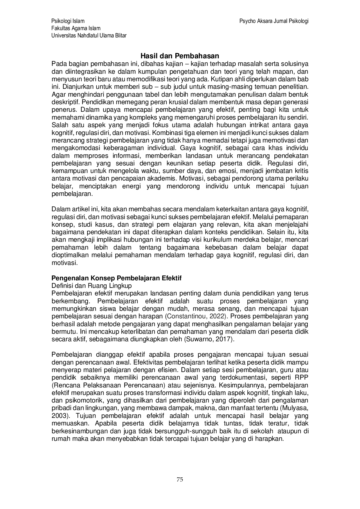 JURIS Kunci Sukses Pembelajaran Efektif Tinjauan Sistematic Literature Review Memahami Hubungan Gaya Kognitif Regulasi Diri dan Motivasi