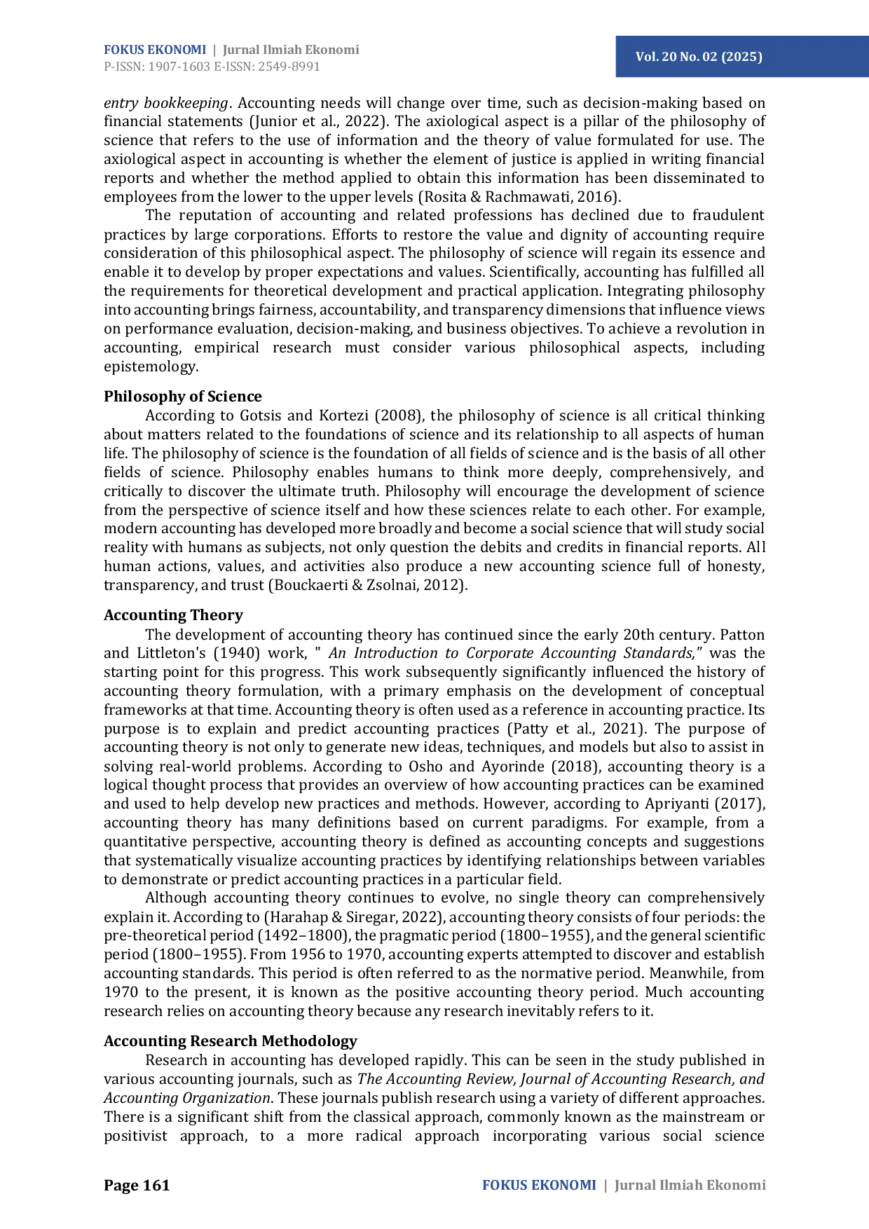 JURIS Epistemological Basis of Accounting A Philosophical Criticism