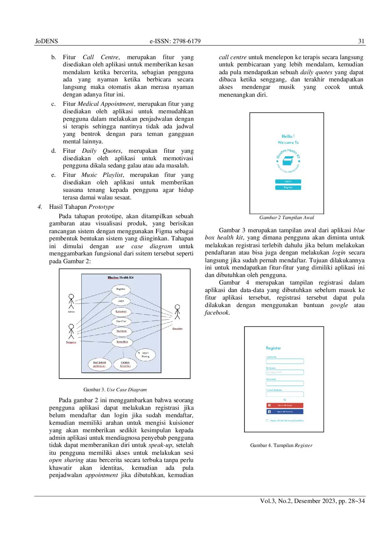 JURIS Perancangan Aplikasi Kesehatan Mental Berbasis Mobile Menggunakan Metode Design Thinking
