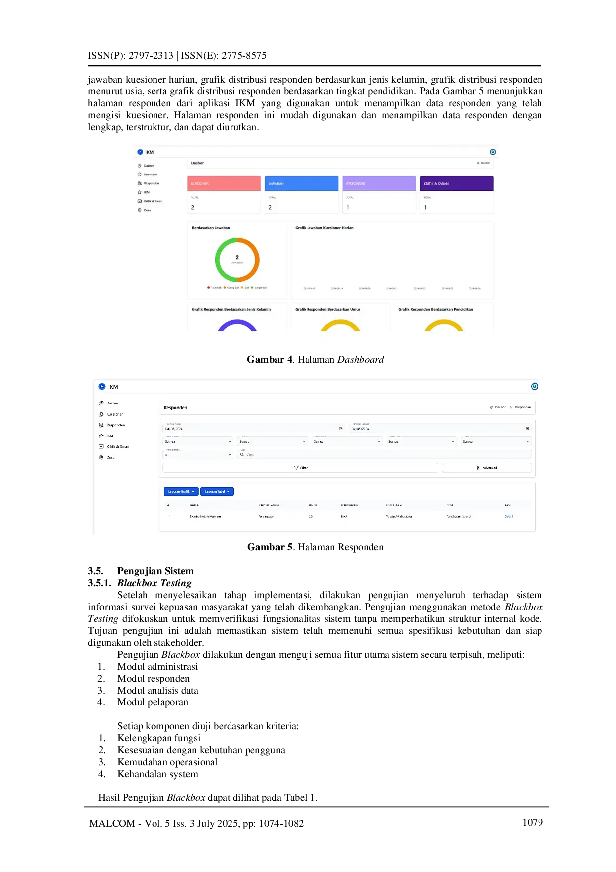 JURIS Sistem Informasi Survei Kepuasan Masyarakat dengan Framework Laravel pada Pelayanan Publik Pemerintah Daerah