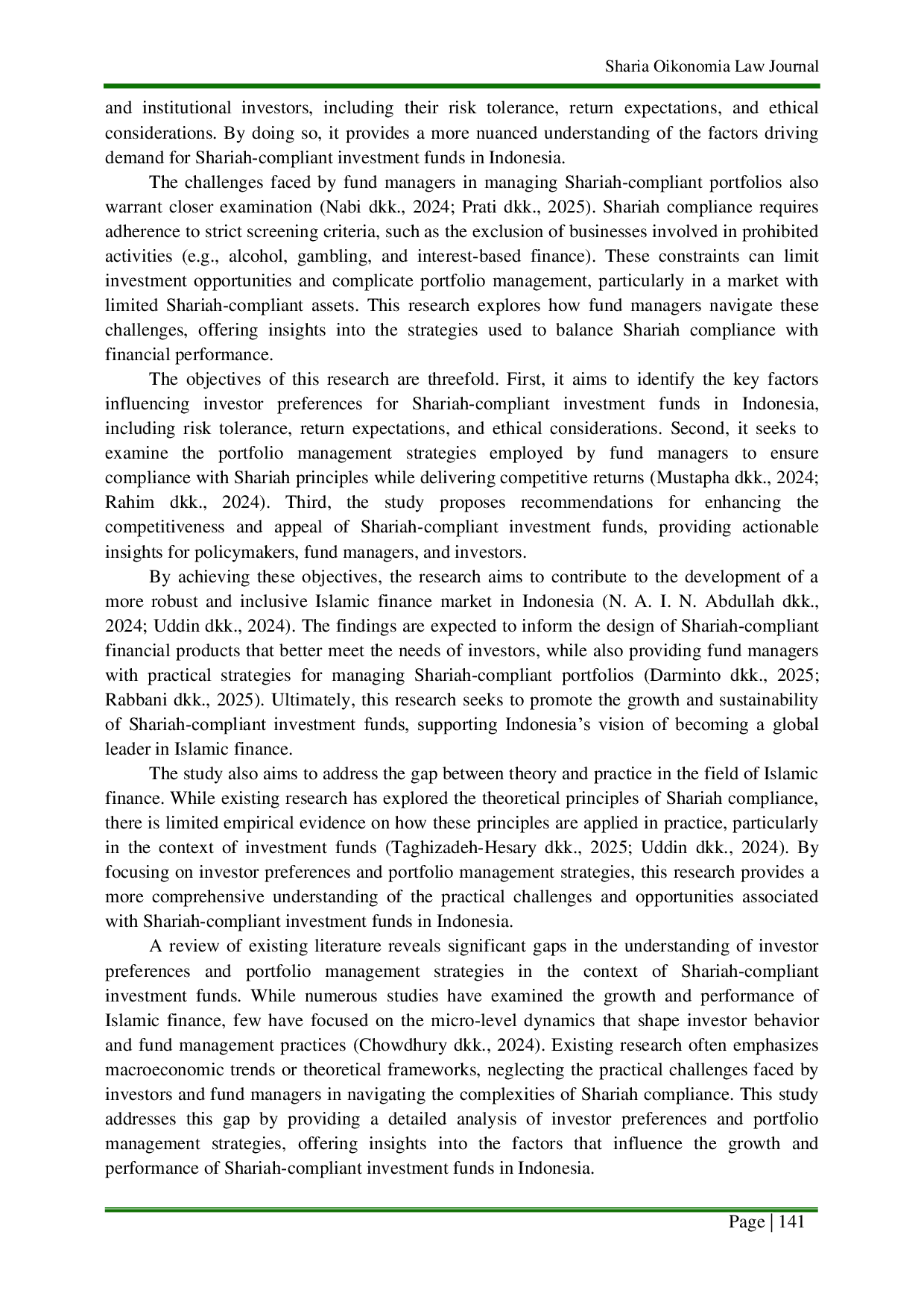 JURIS Shariah Compliant Investment Funds A Study on Investor Preferences and Portfolio Management in Indonesia