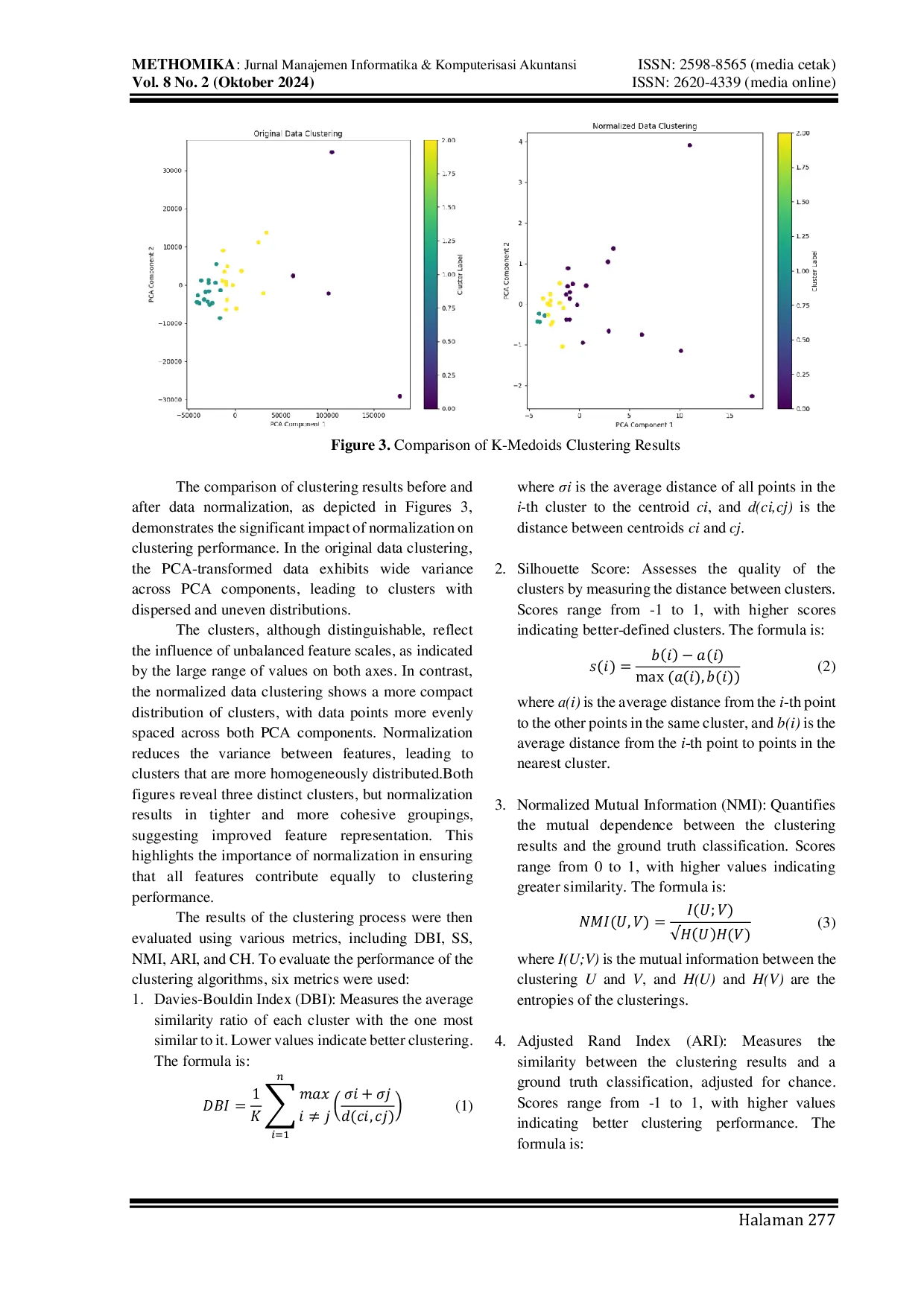 JURIS Evaluating The Quality Of K Medoids Clustering On Crime Data In Indonesia