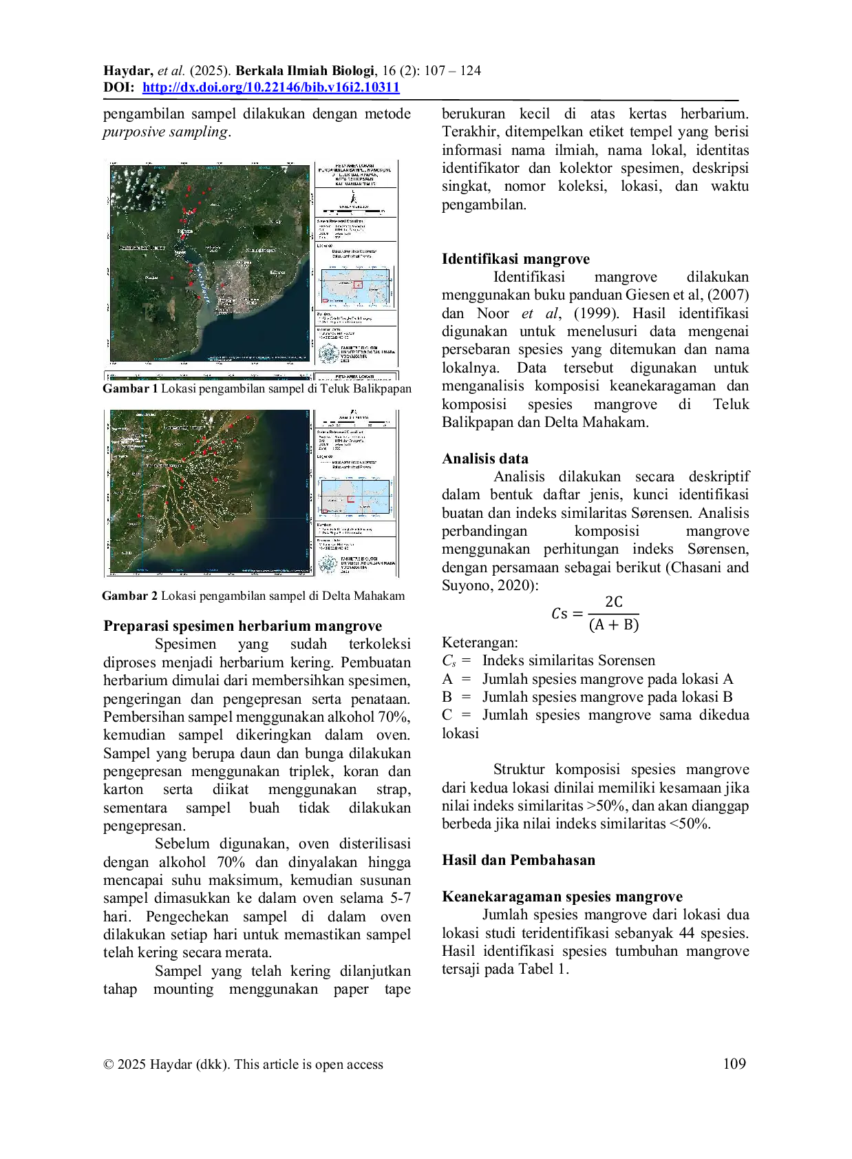 JURIS Diversity Of Mangrove Plants In Balikpapan Bay and Mahakam Delta East Kalimantan Province