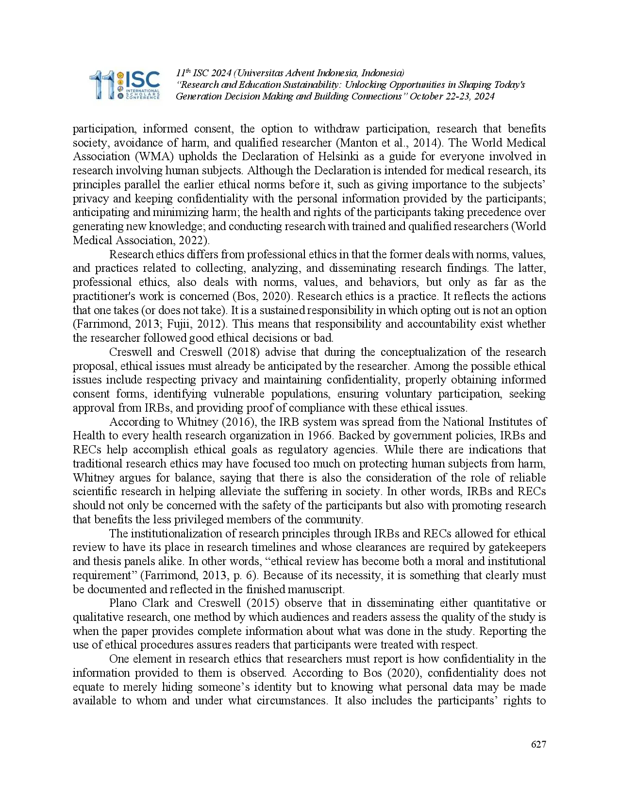 juris Reporting the Ethical Compliance in Current Research A Rapid Literature Review