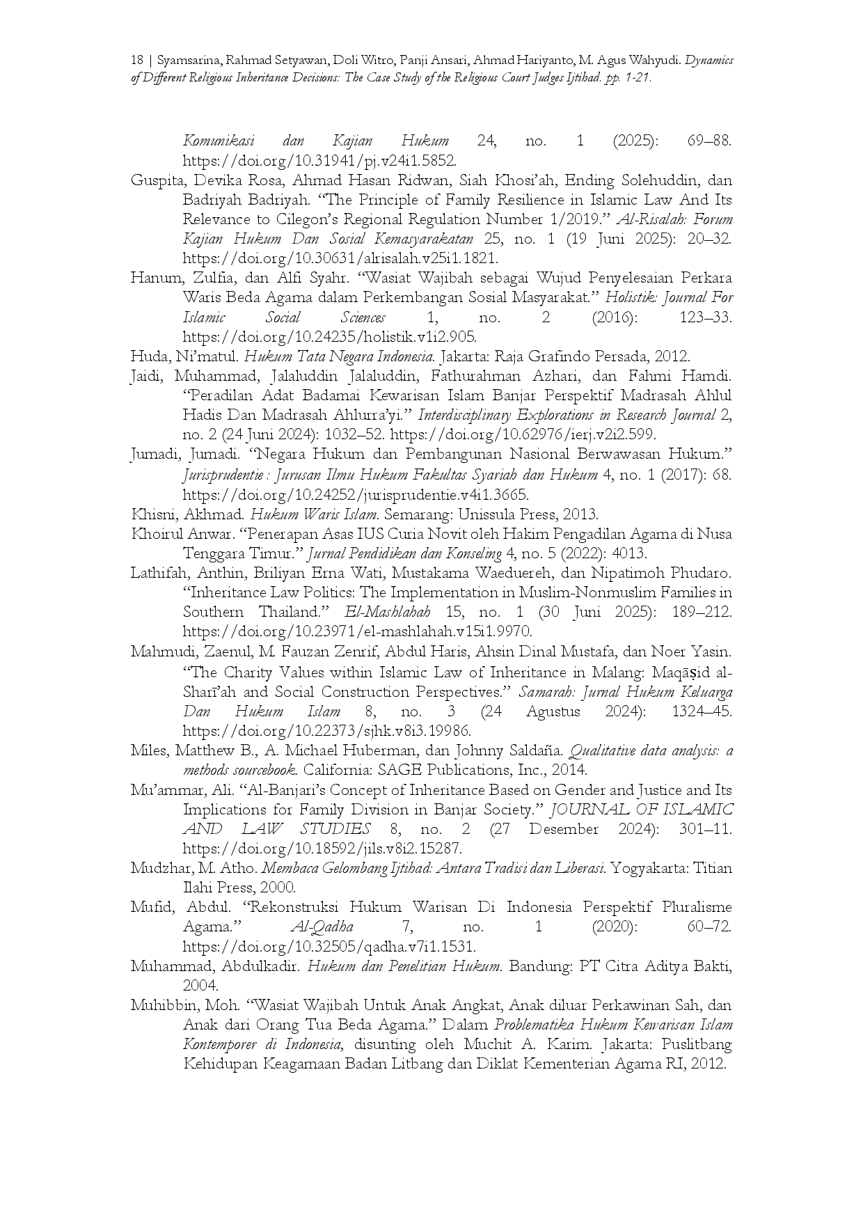 juris Dinamika Keputusan Warisan Agama yang Berbeda Studi Kasus tentang Ijtihad Hakim Pengadilan Agama