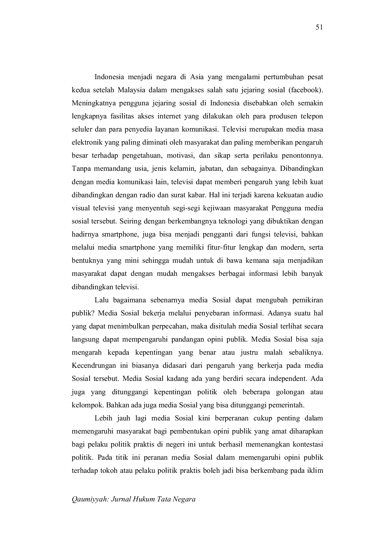 JURIS Pengaruh Media Sosial Dalam Membangun Opini Publik