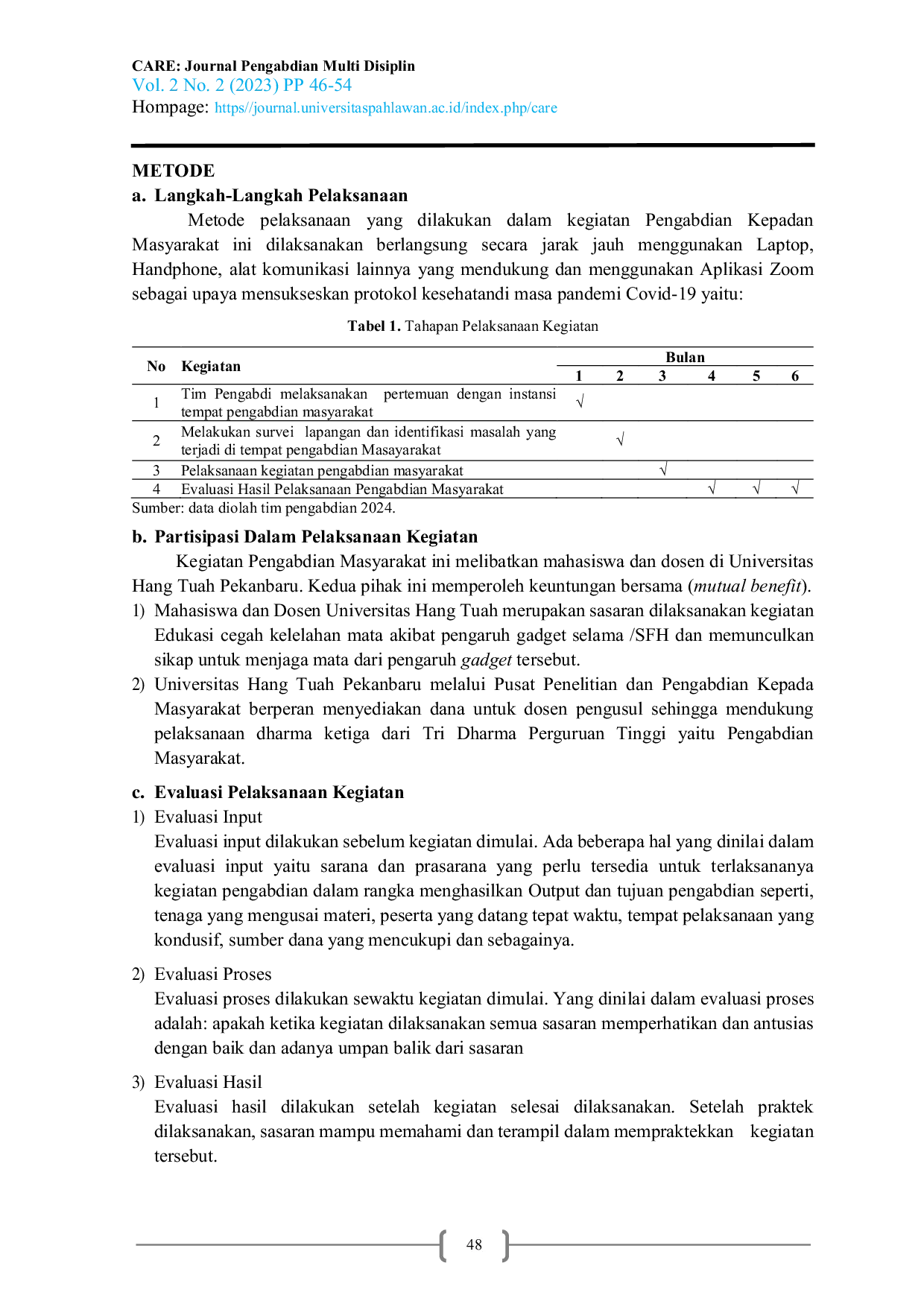 JURIS Edukasi Cegah Kelelahan Pada Mata Akibat Pengaruh Radiasi Gadget Selama School From Home SFH Pada Mahasiswa