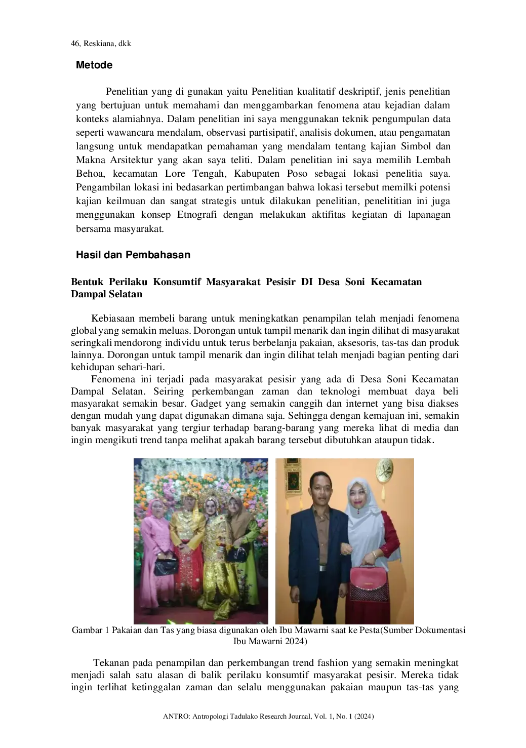 JURIS Perilaku Konsumtif Pada Masyarakat Pesisir Di Desa Soni Kecamatan Dampal Selatan