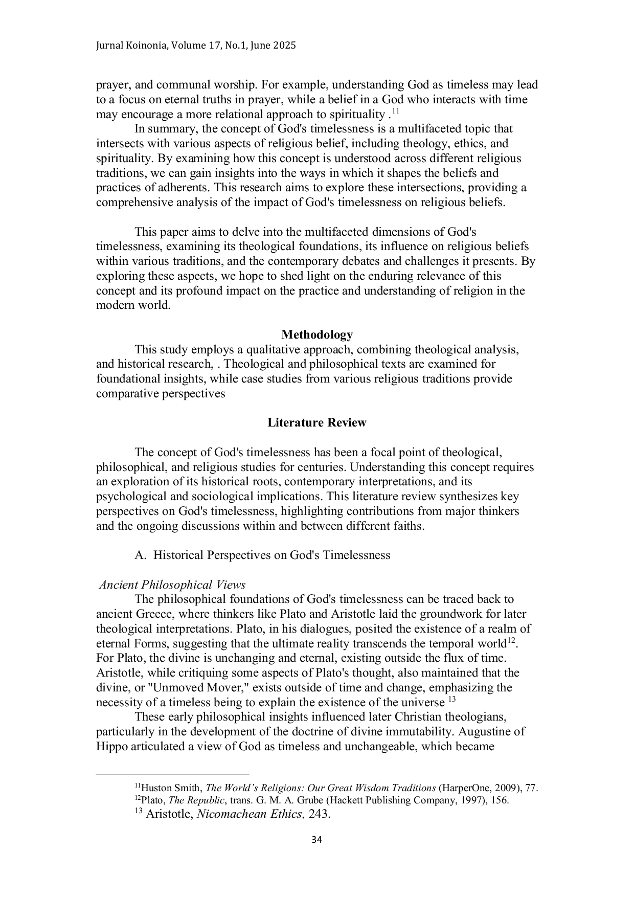 JURIS The Concept of God s Timelessness Affects Religious Beliefs