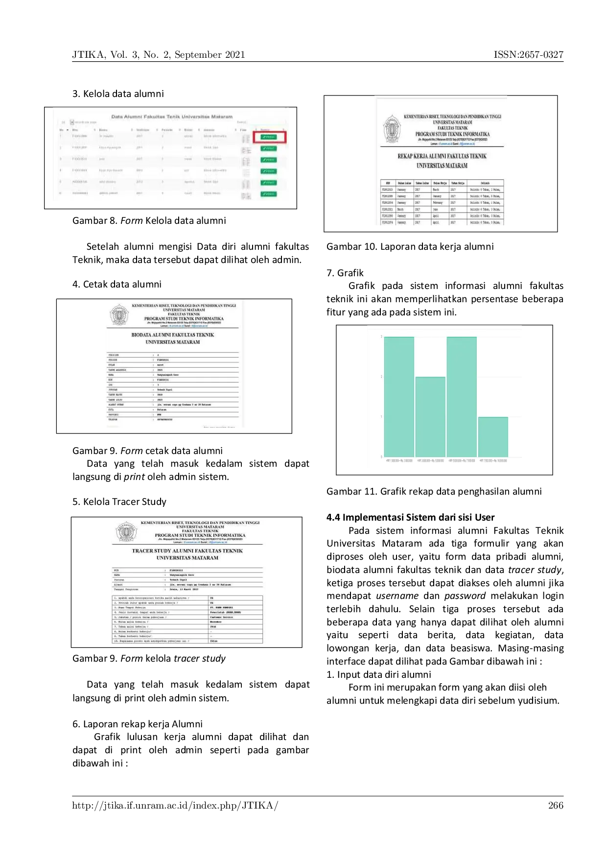 JURIS Rancang Bangun Sistem Informasi Tracer Study bagi Alumni Fakultas Teknik Universitas Mataram berbasis Web
