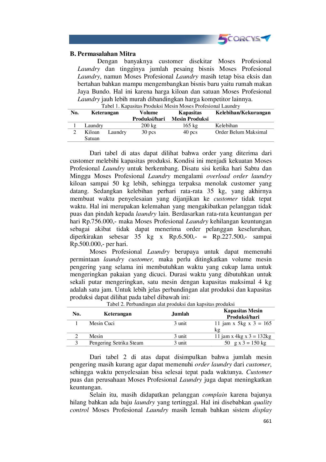 JURIS Service Learning Penerapan Business Model Canvas Pada Usaha Rumahan Laundry Moses Profesional