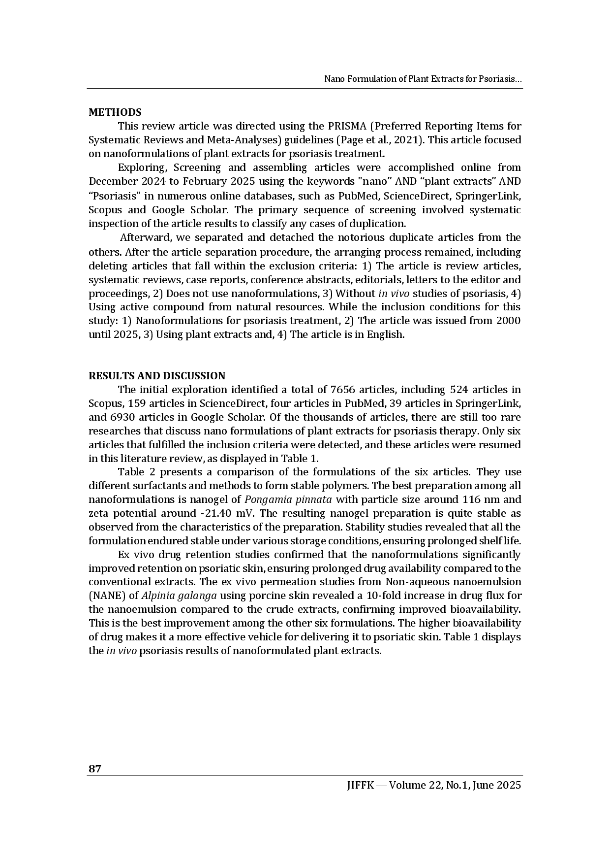 juris Nanoformulations of Plant Extracts for Psoriasis Treatments A Systematic Review