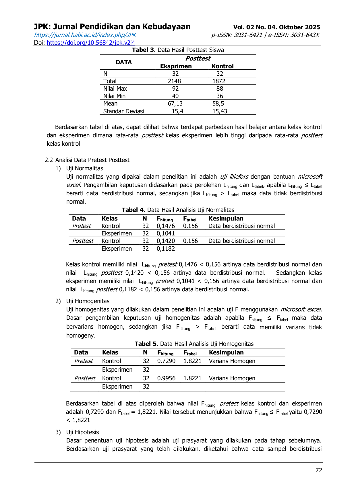 JURIS Pengaruh Media Pembelajaran Virtual Lab Olabs dengan Model Problem Based Learning Terhadap Hasil Belajar Peserta Didik