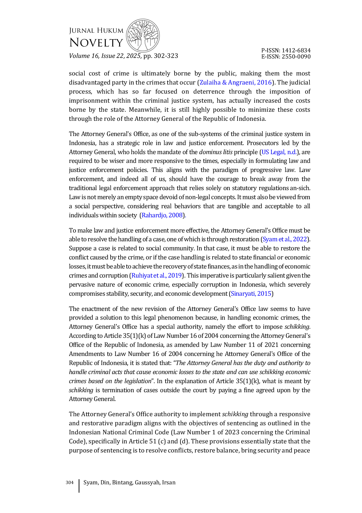 JURIS Analysis of the concept of schikking as an alternative in the strategy for recovering state financial or economic losses