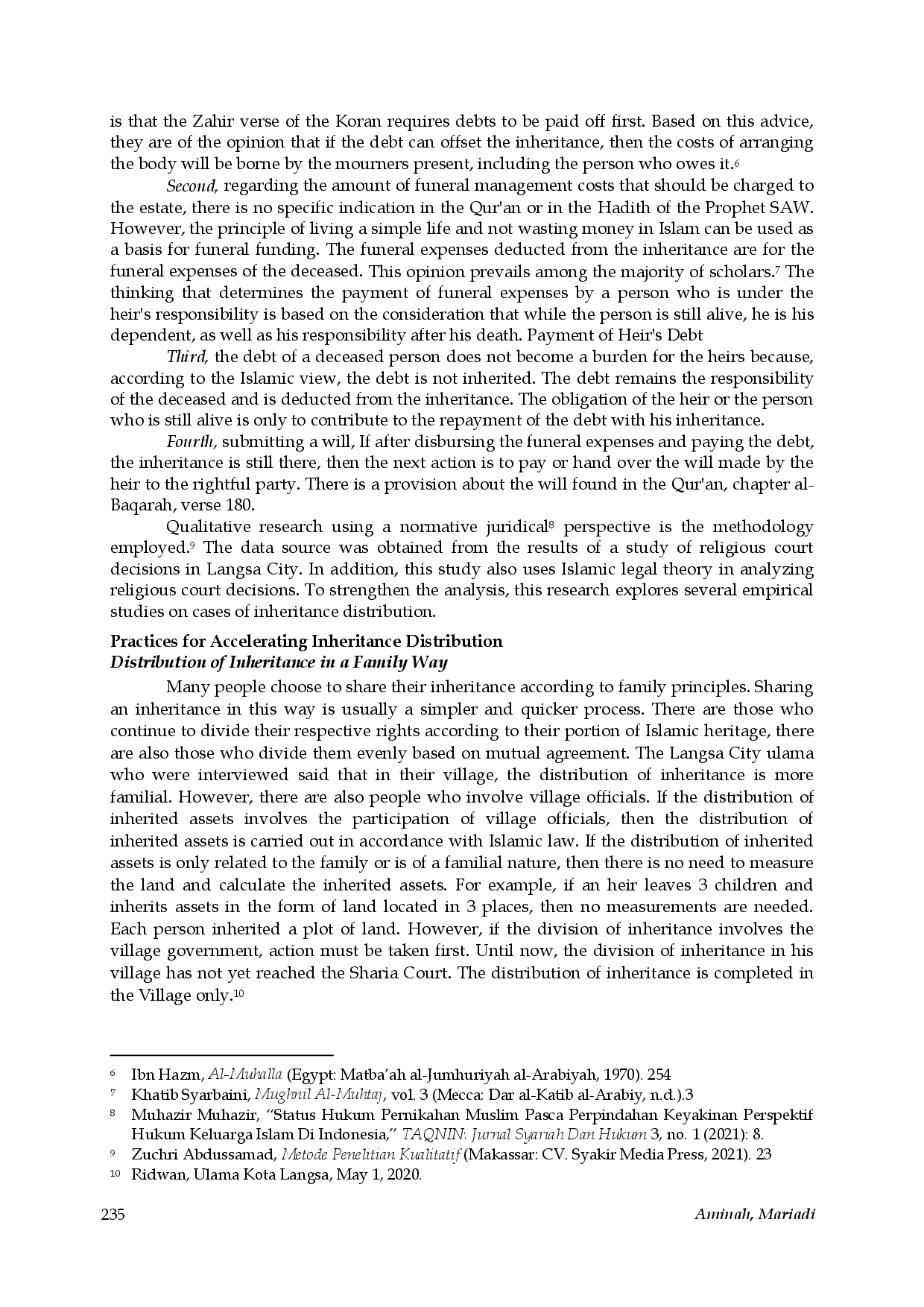 juris Implications of Postponing the Distribution of Inheritance from an Islamic Legal Perspective