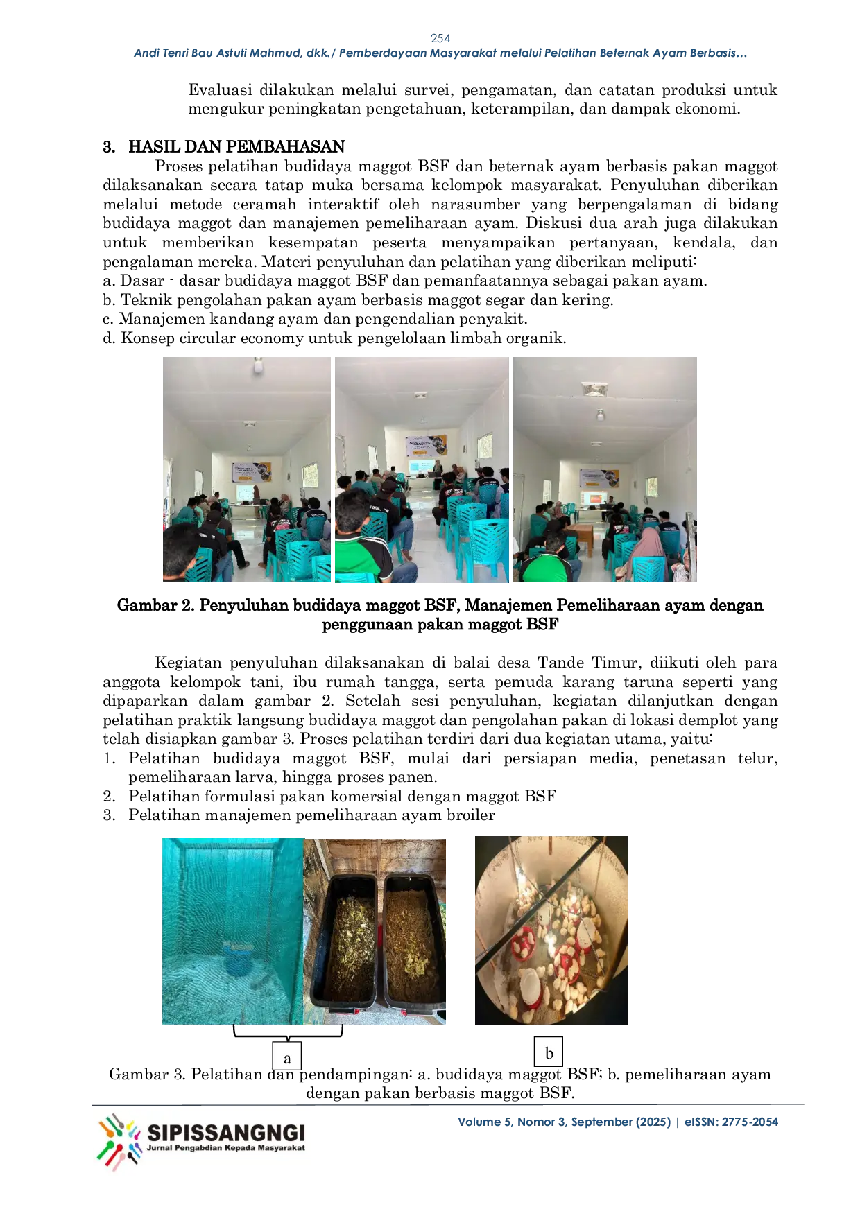 JURIS Pemberdayaan Masyarakat Melalui Beternak Ayam Berbasis Maggot Bsf