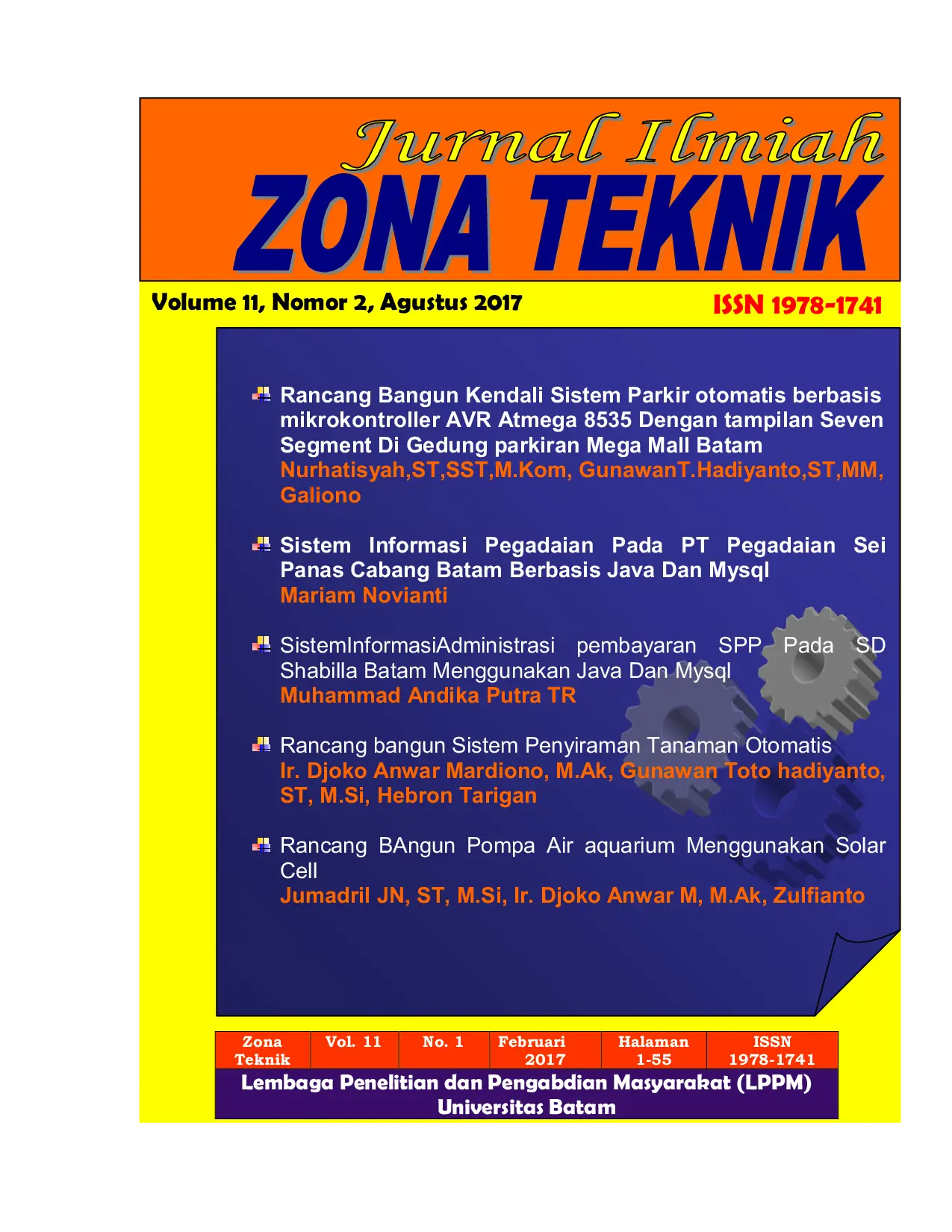 JURIS Sistem Informasi Pegadaian Pada PT Pegadaian Sei Panas Cabang Batam Berbasis Java dan MySQL