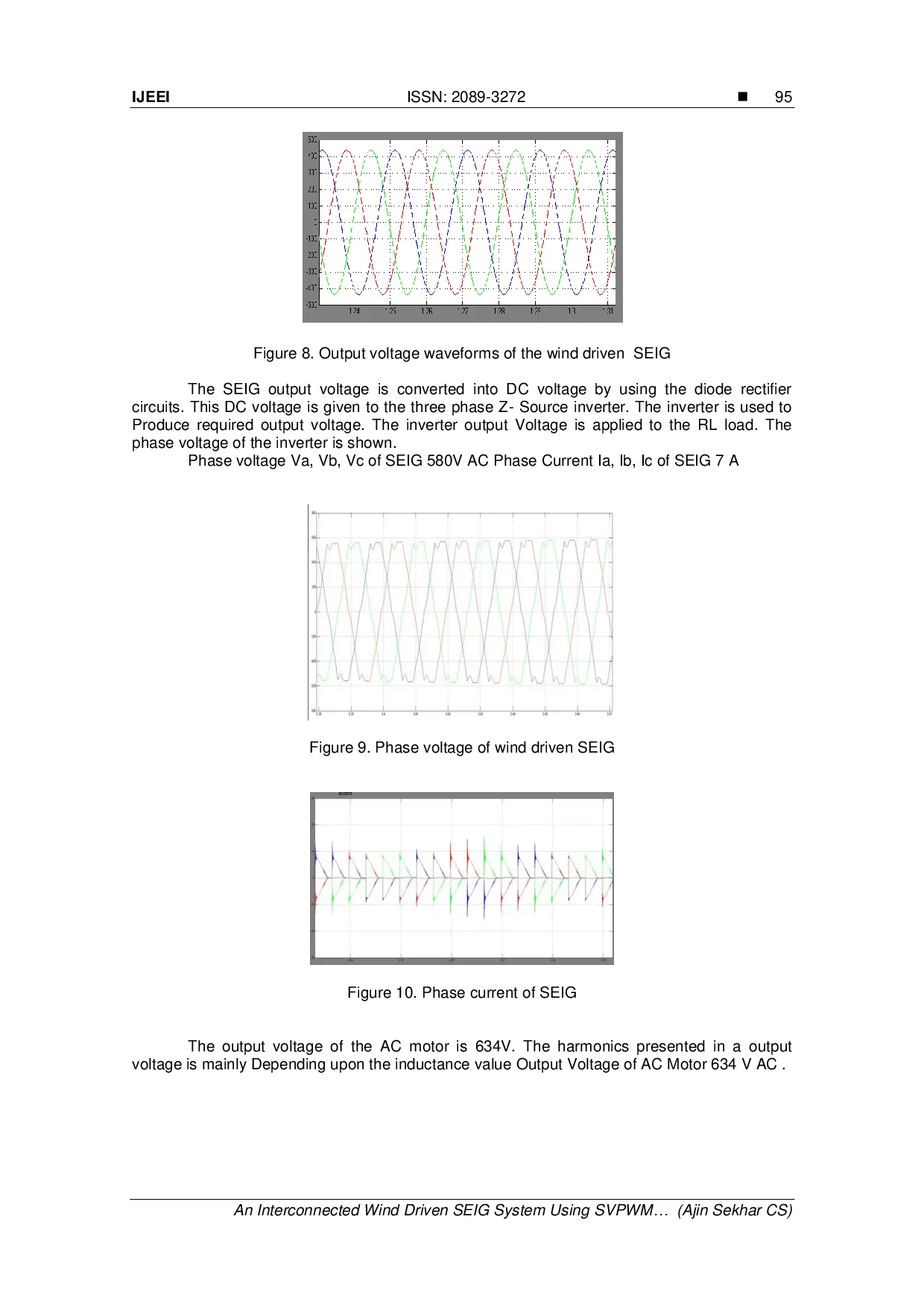 JURIS An Interconnected Wind Driven SEIG System Using SVPWM Controlled TL Z Source Inverter Strategy for Off Shore WECS