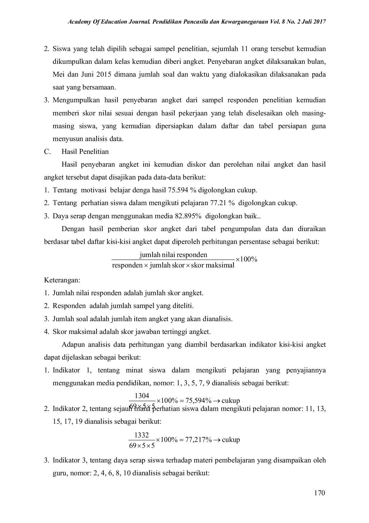 JURIS Media Pendidikan Dan Prestasi Belajar Siswa Sekolah Dasar Negeri Banaran Iii Playen Gunungkidul Tahun Pelajaran 2015 2016