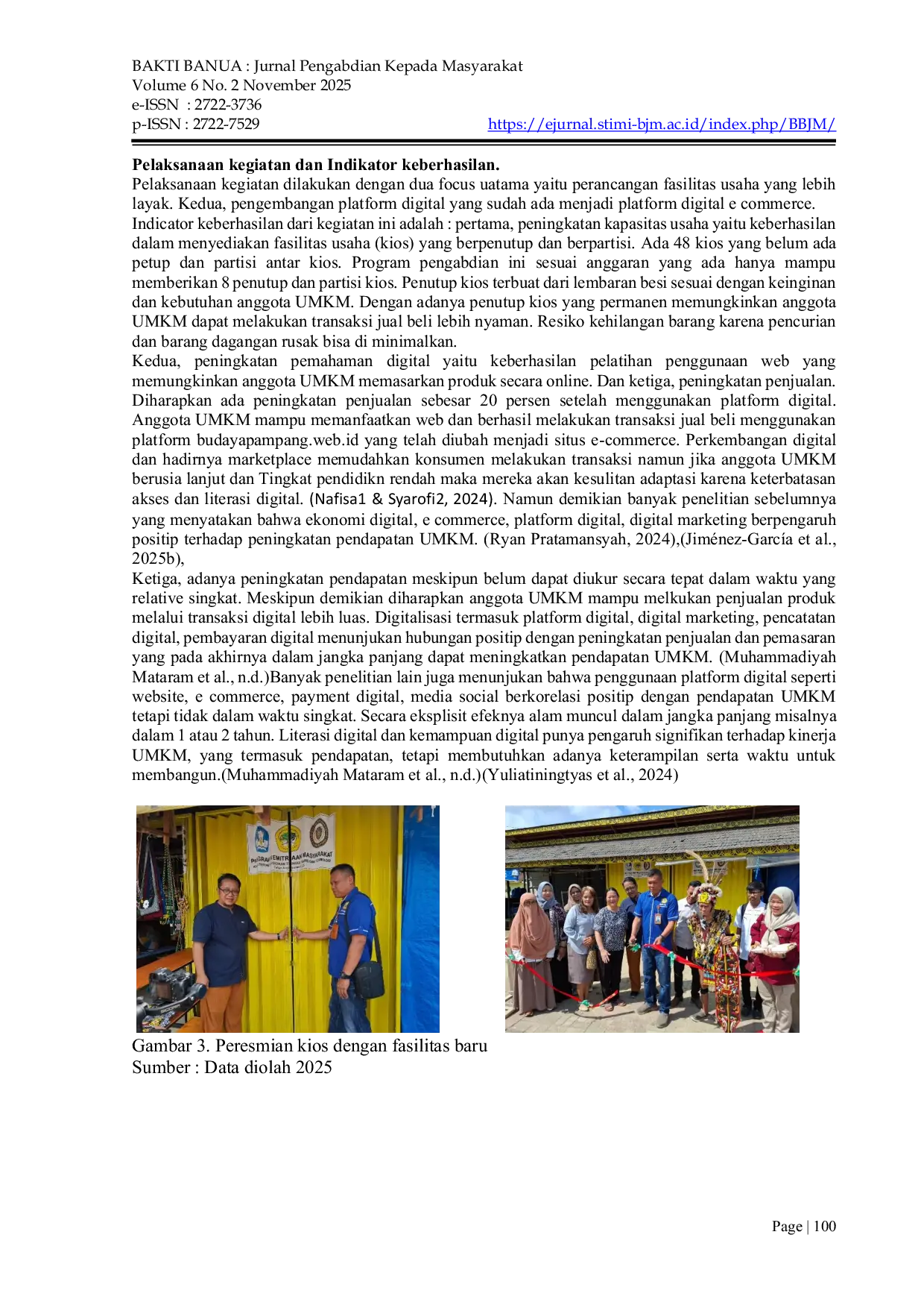 JURIS Perancangan Fasilitas Usaha dan Platform Digital Berkelanjutan Bagi UMKM Lamin Pamung Tawai