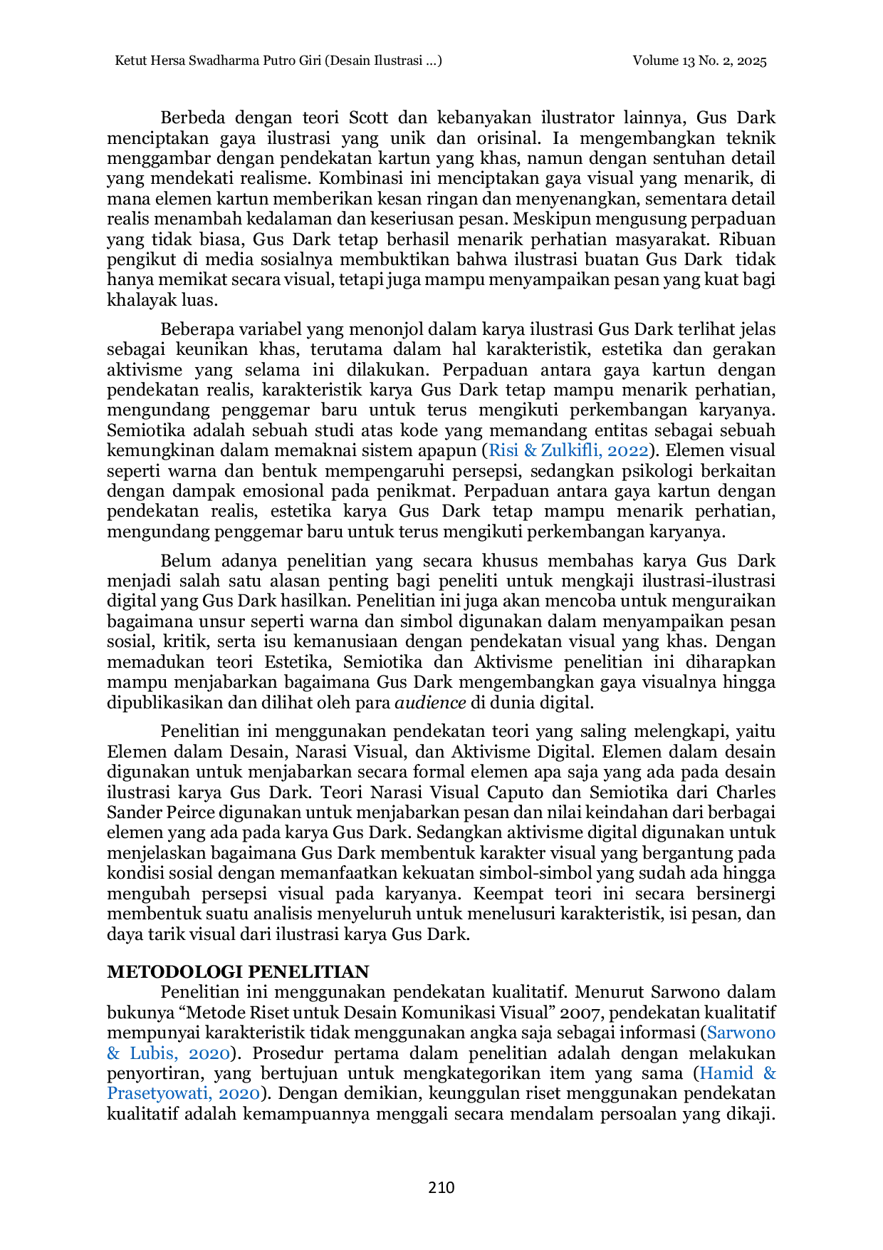 JURIS Desain Ilustrasi Digital Karya Gus Dark Perspektif Estetika Dan Aktivisme