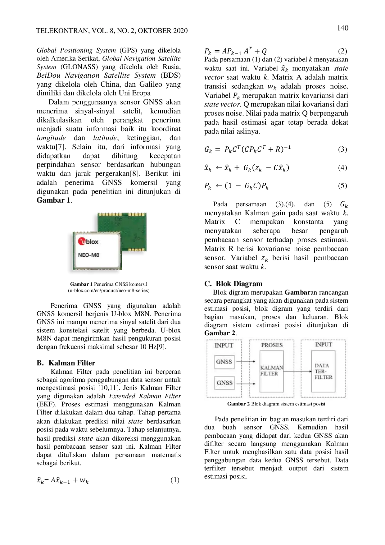 JURIS Perancangan Dan Implemetasi Kalman Filter pada Sistem Estimasi Posisi Roket Elektrik