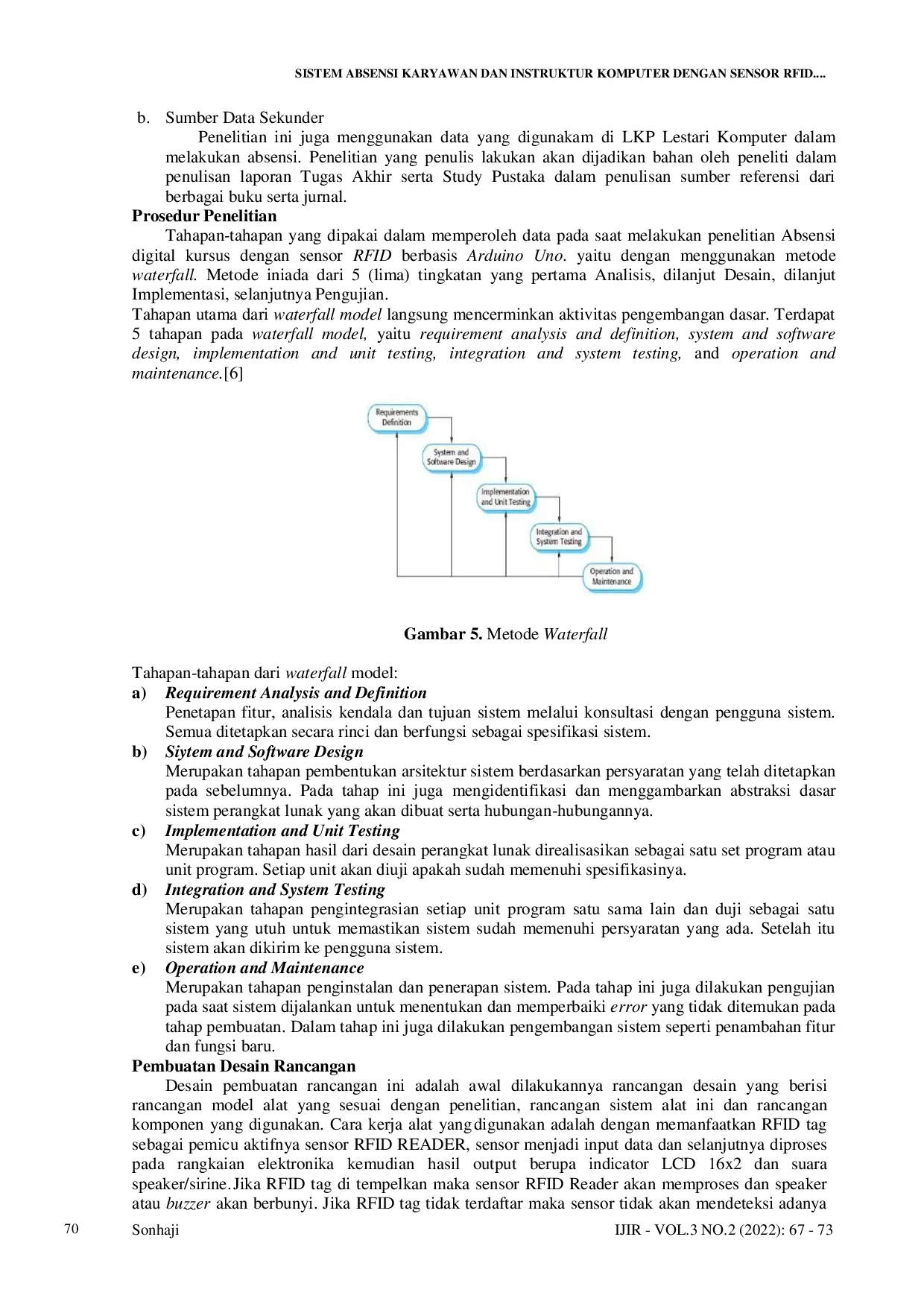 JURIS Sistem Absensi Karyawan dan Instruktur Komputer dengan Sensor RFID Berbasis Arduino Uno