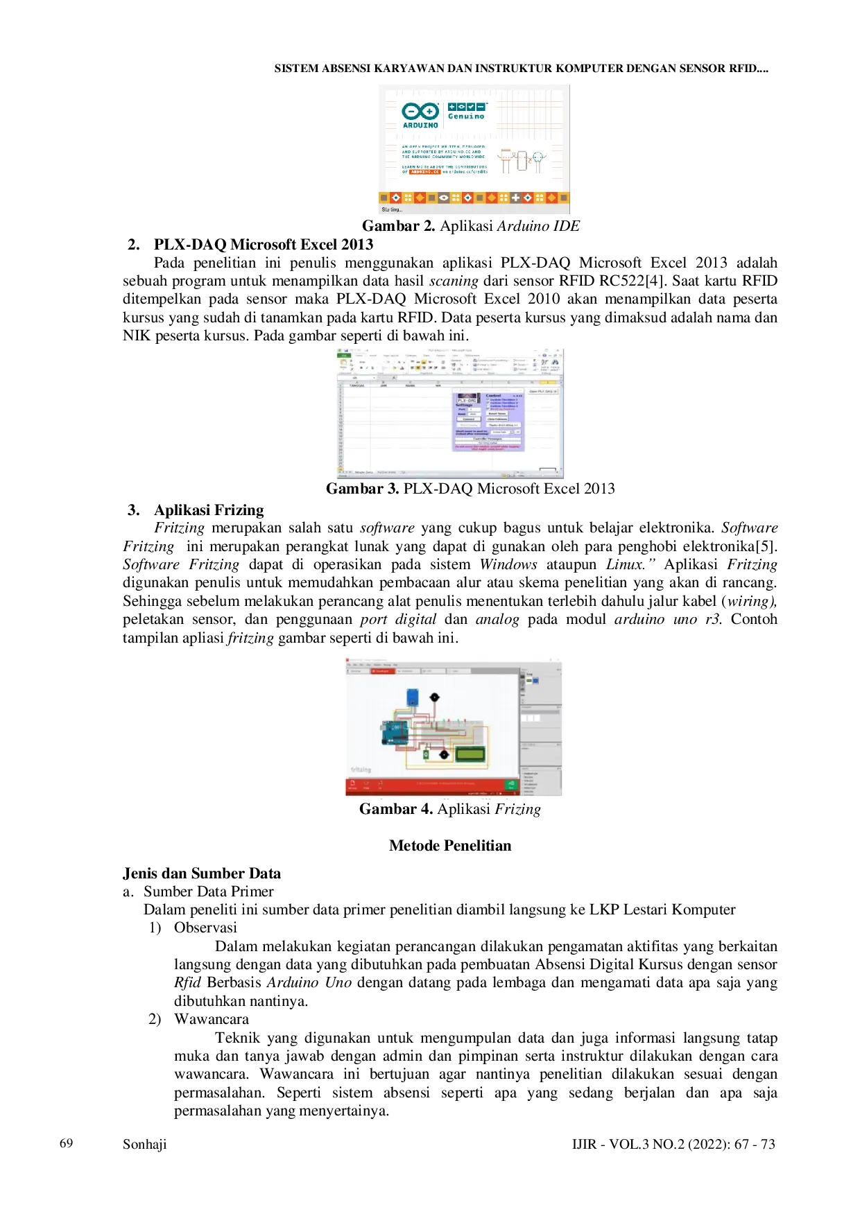 JURIS Sistem Absensi Karyawan dan Instruktur Komputer dengan Sensor RFID Berbasis Arduino Uno