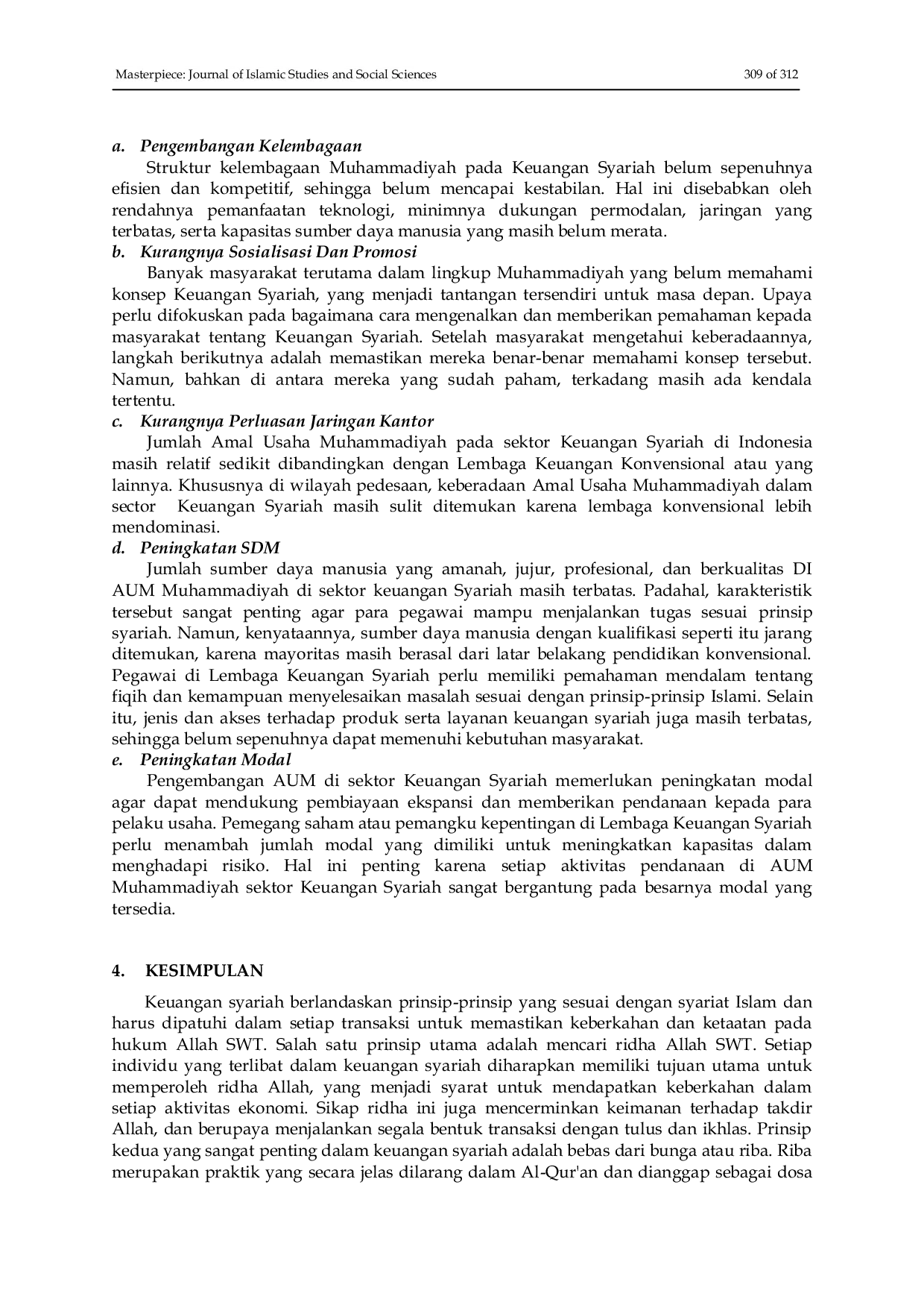 JURIS Kontribusi Muhammadiyah dalam Perkembangan Lembaga Keuangan Syariah di Indonesia