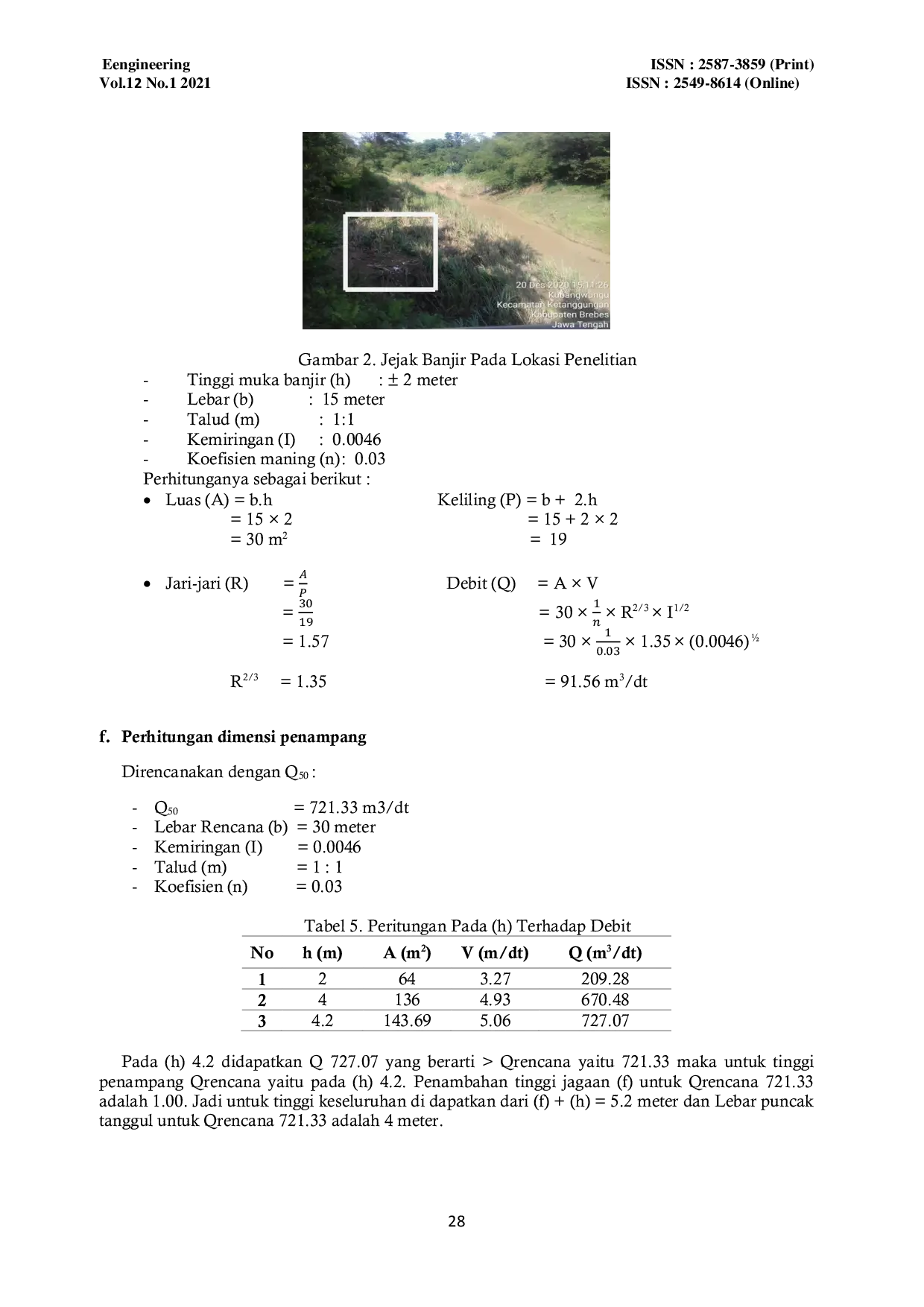 JURIS STUDI PERENCANAAN NORMALISASI SUNGAI BABAKAN KABUPATEN BREBES