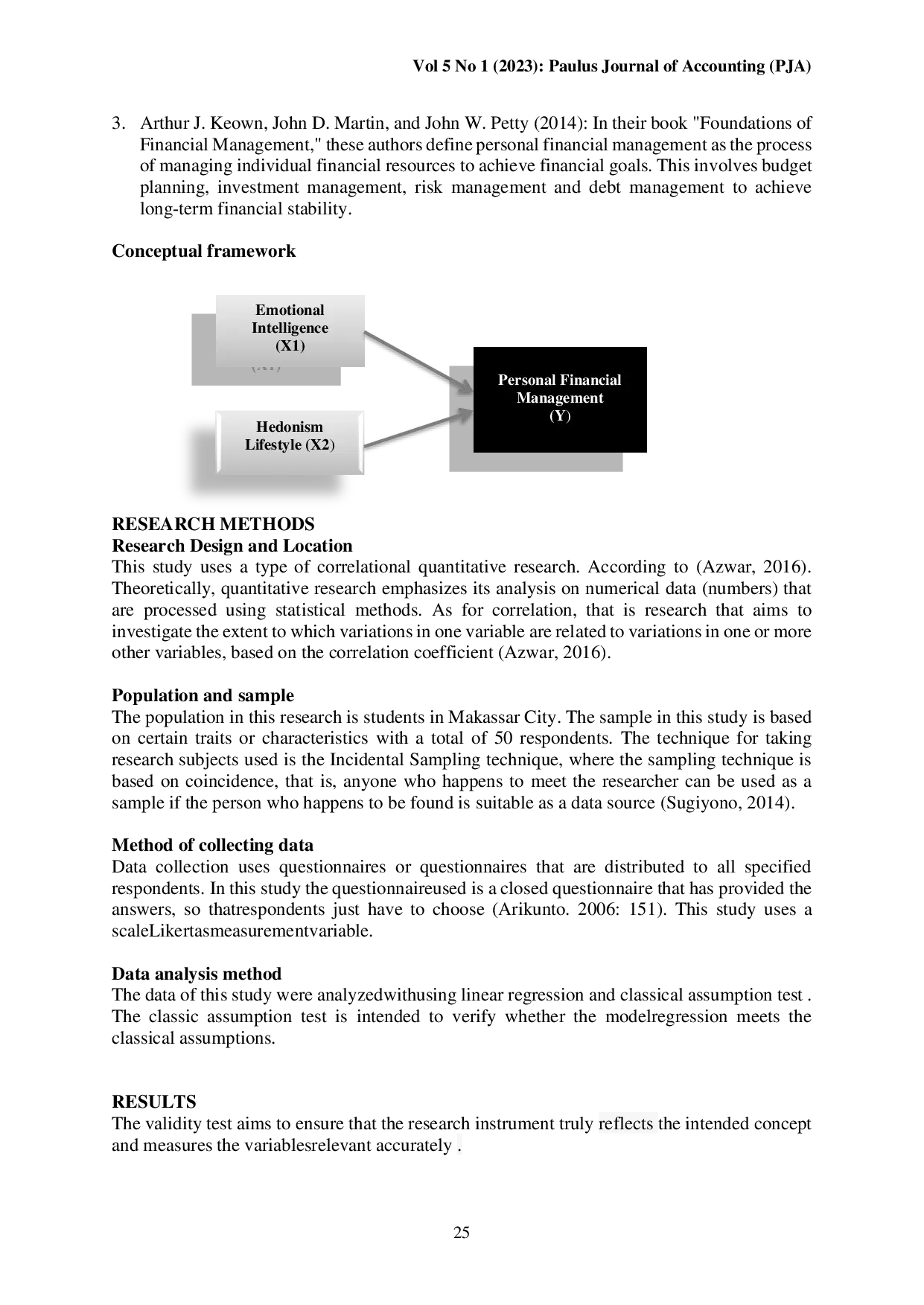juris Analisis Dampak Intelijen Emosional Dan Gaya Hidup Hedonisme Terhadap Pengelolaan Keuangan Pribadi Mahasiswa Di Kota Makassar