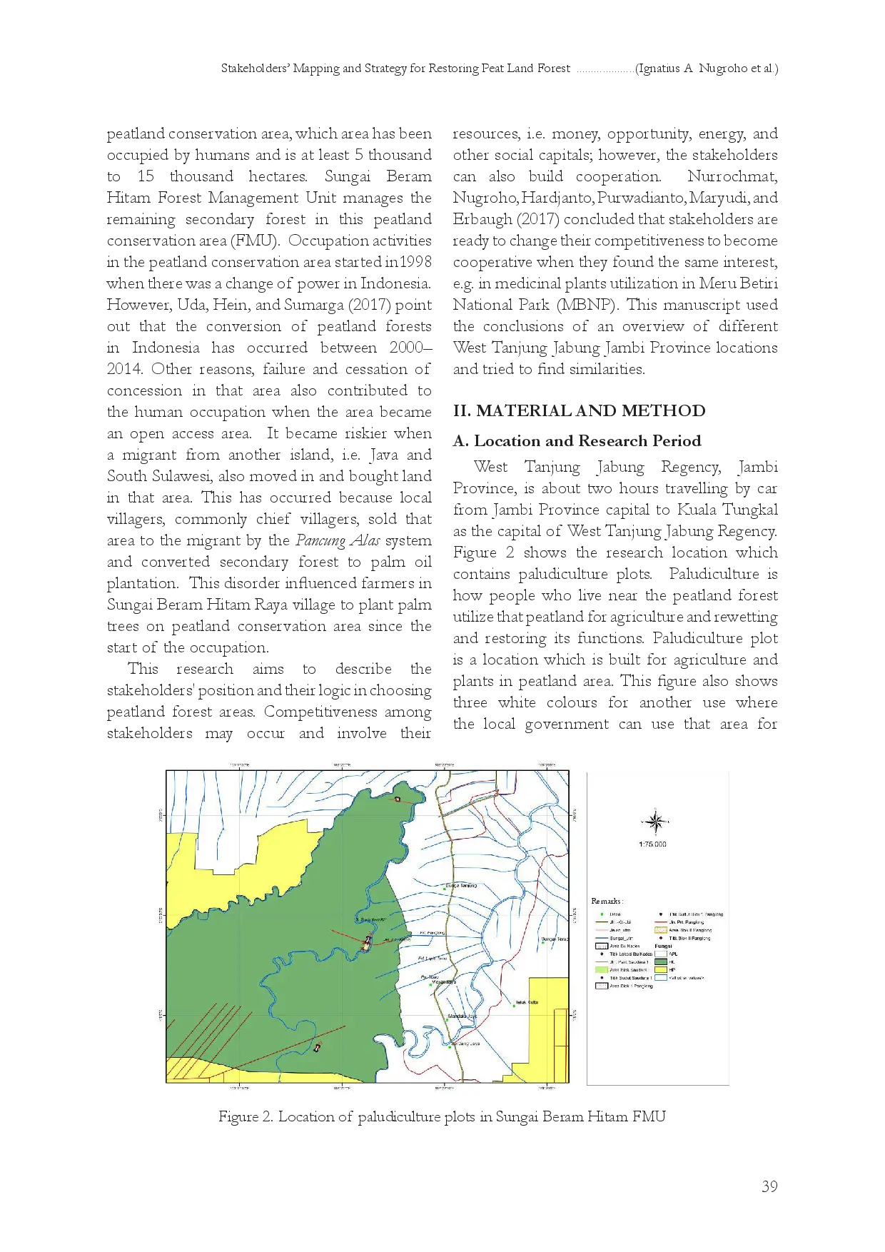 juris Stakeholders Mapping and Strategy for Restoring Peatland Forest in West Tanjung Jabung Jambi Indonesia