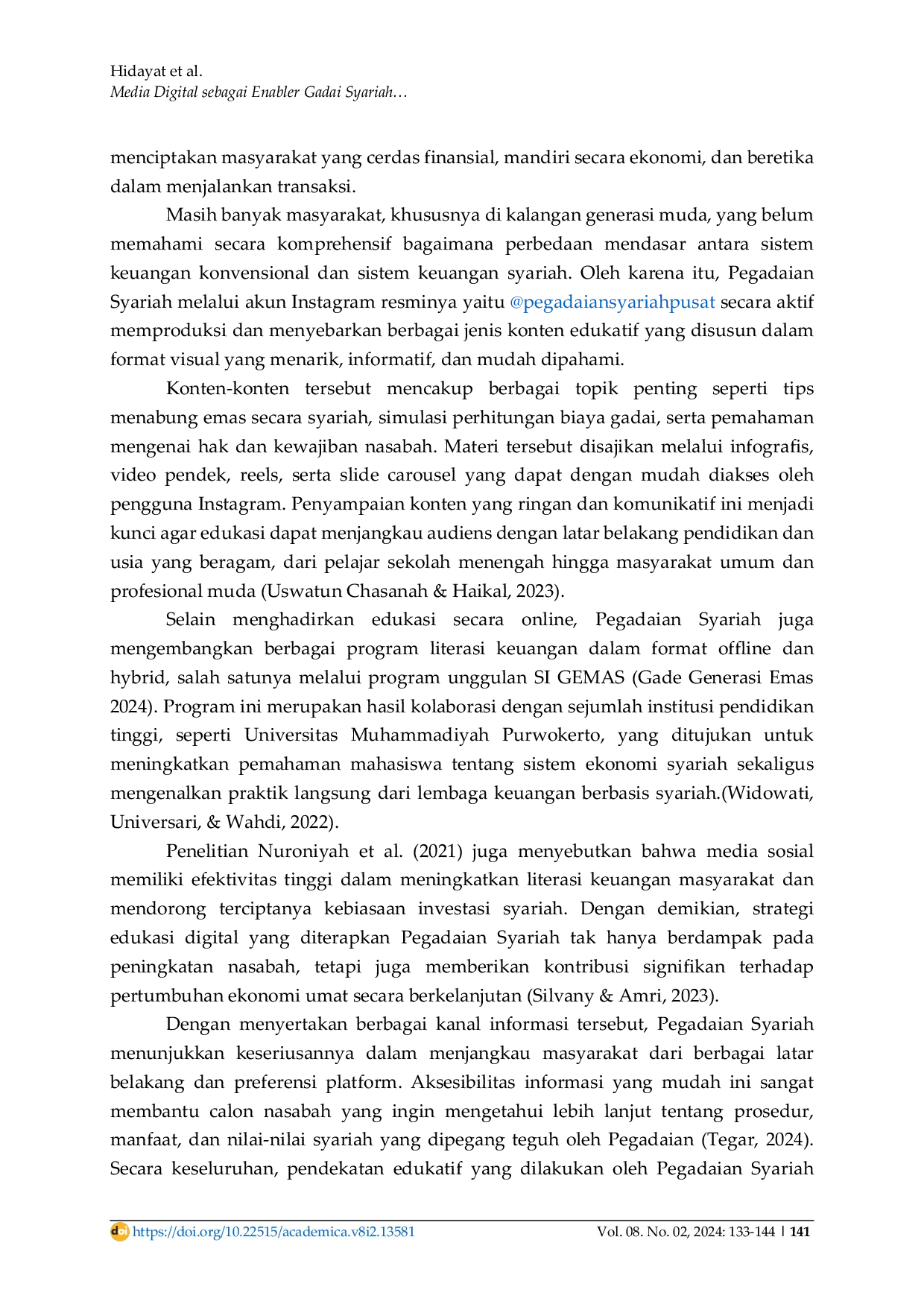 JURIS Media Digital sebagai Enabler Gadai Syariah Analisis Etnografi Virtual