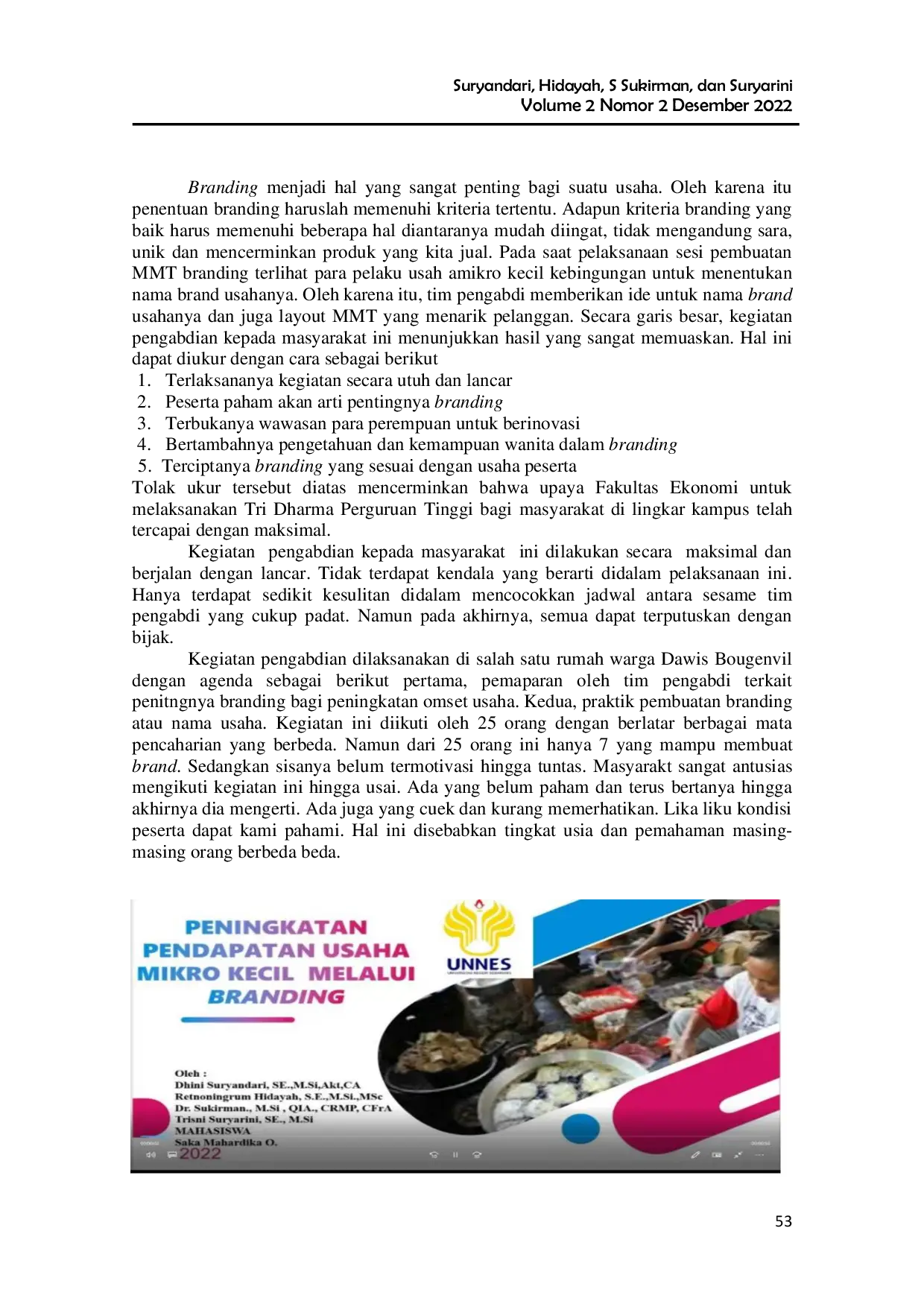 JURIS Pelatihan Branding Bagi Usaha Mikro Dan Kecil