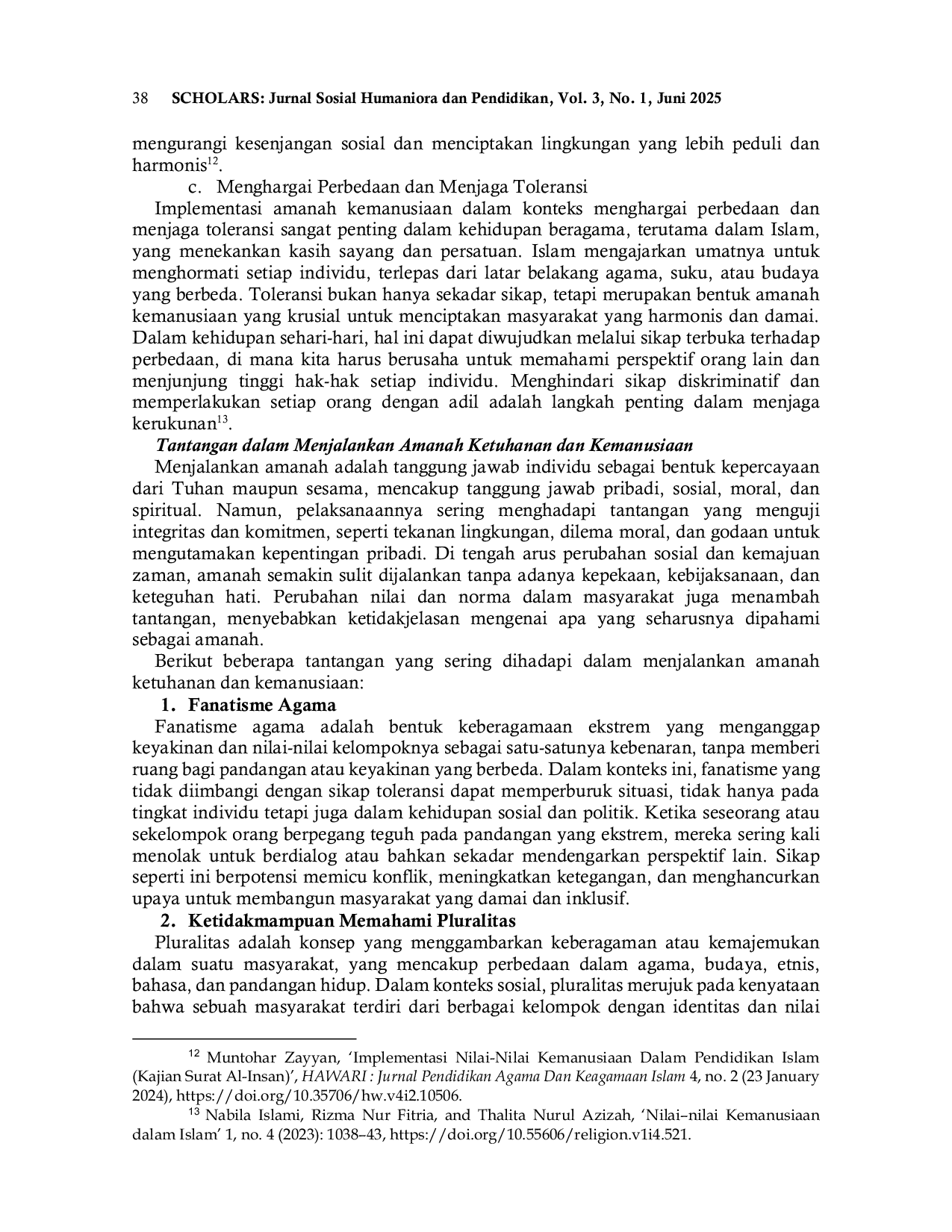 JURIS Amanah Ketuhanan Dan Kemanusiaan Dalam Nilai Nilai Islam